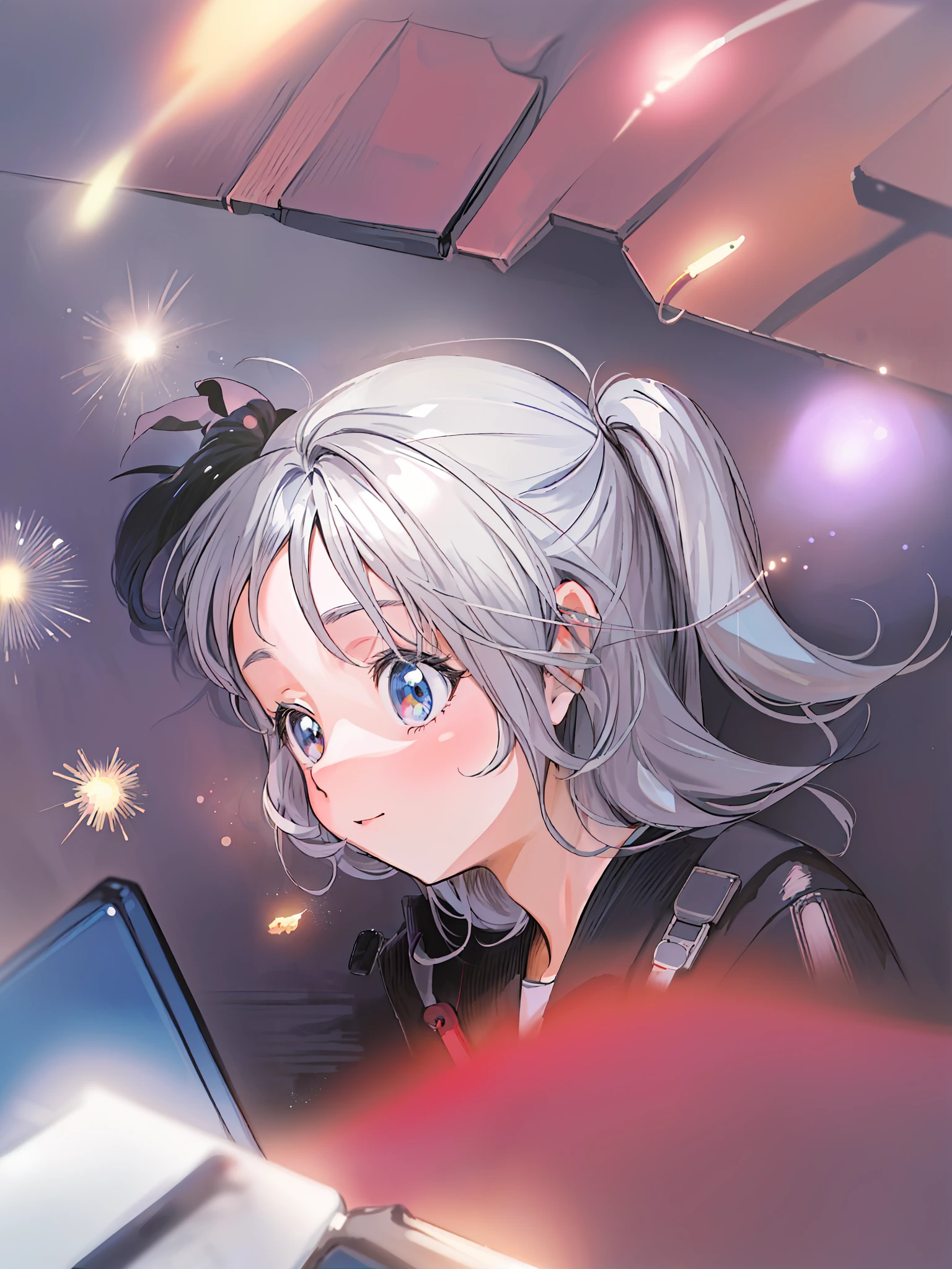 a close up of a drawing of a girl with a cell phone, 1990 manga panel, manga 1990, manga 1 9 9 0, inspired by Naoko Takeuchi, 1980 manga, inspired by Matsumura Goshun, manga 1980, inspired by Tsubasa Nakai, seinen manga portrait