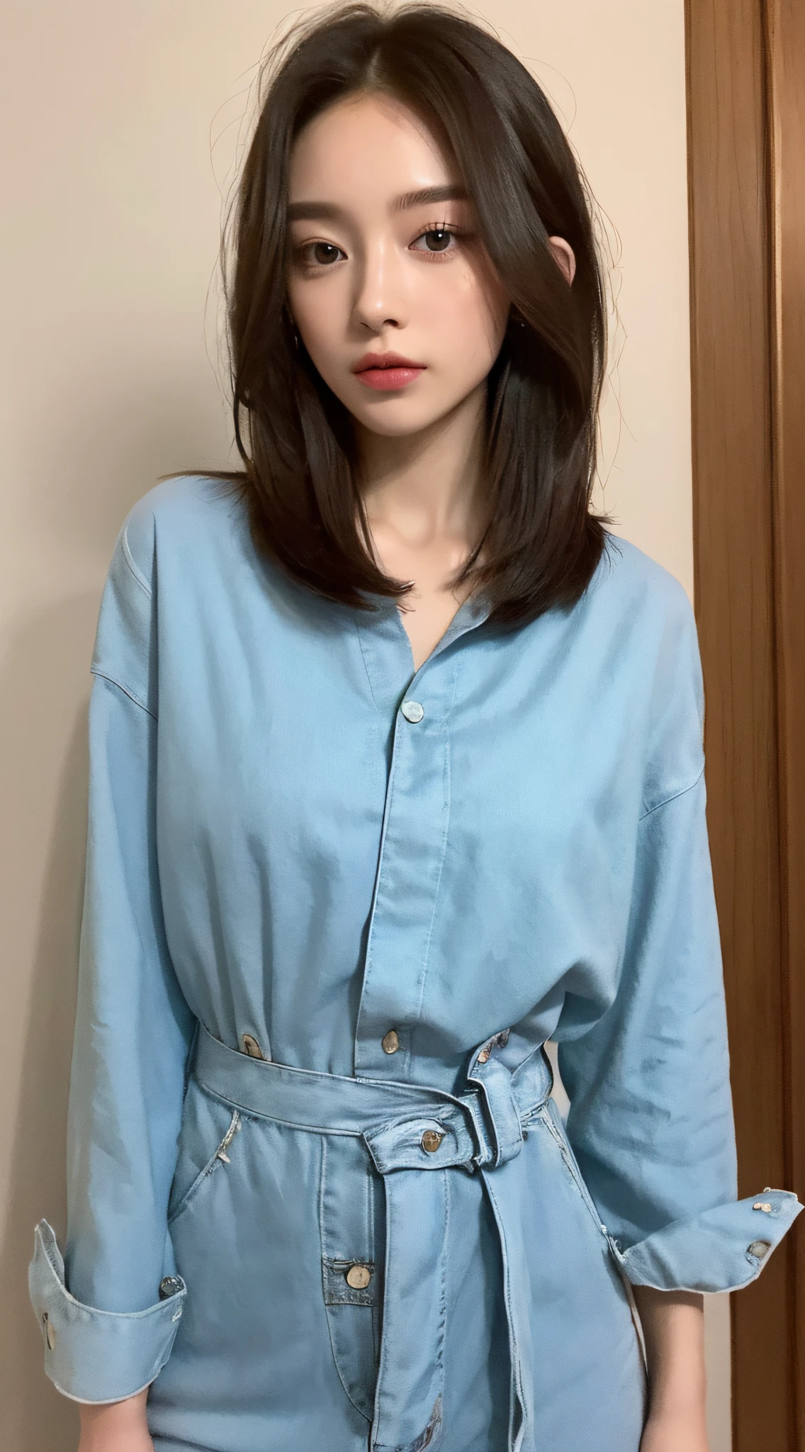 ((Best Quality, 8K, Masterpiece: 1.3)), 1girl, Slim Abs Beauty: 1.3, (Hairstyle Casual, ), Dress: 1.1, Super Fine Face, Fine Eyes, Double Eyelids, Home, No Chest