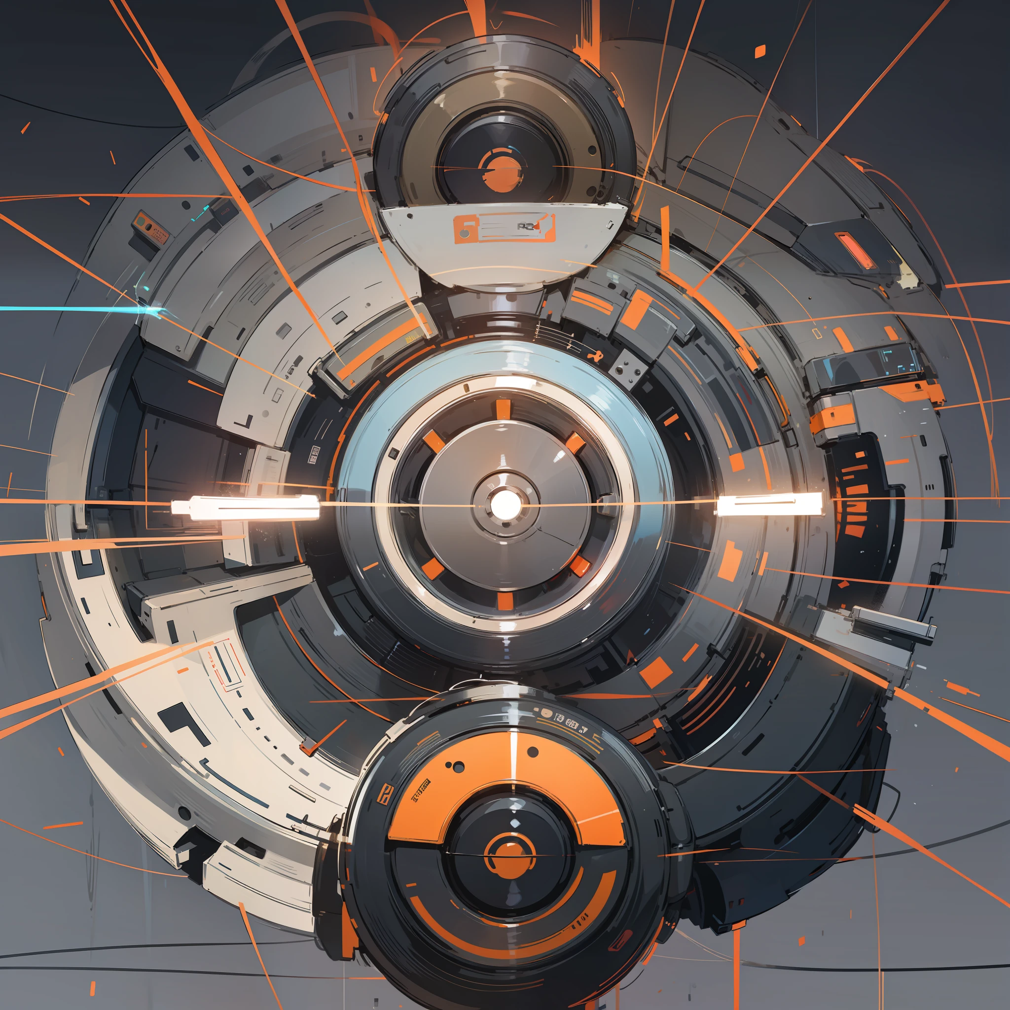 Vectors, automation, electronics, soft colors, background. --auto --s2