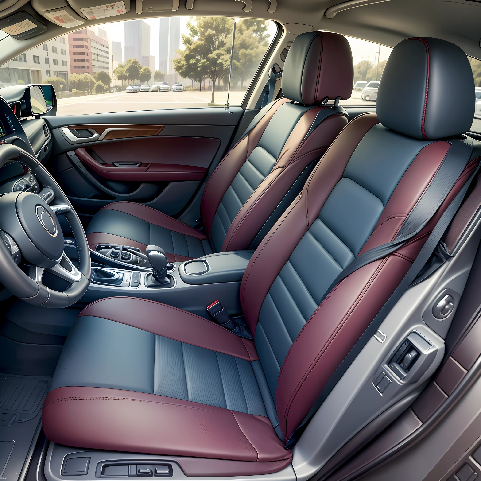 Car interior, seat seats, seat belts --auto --s2