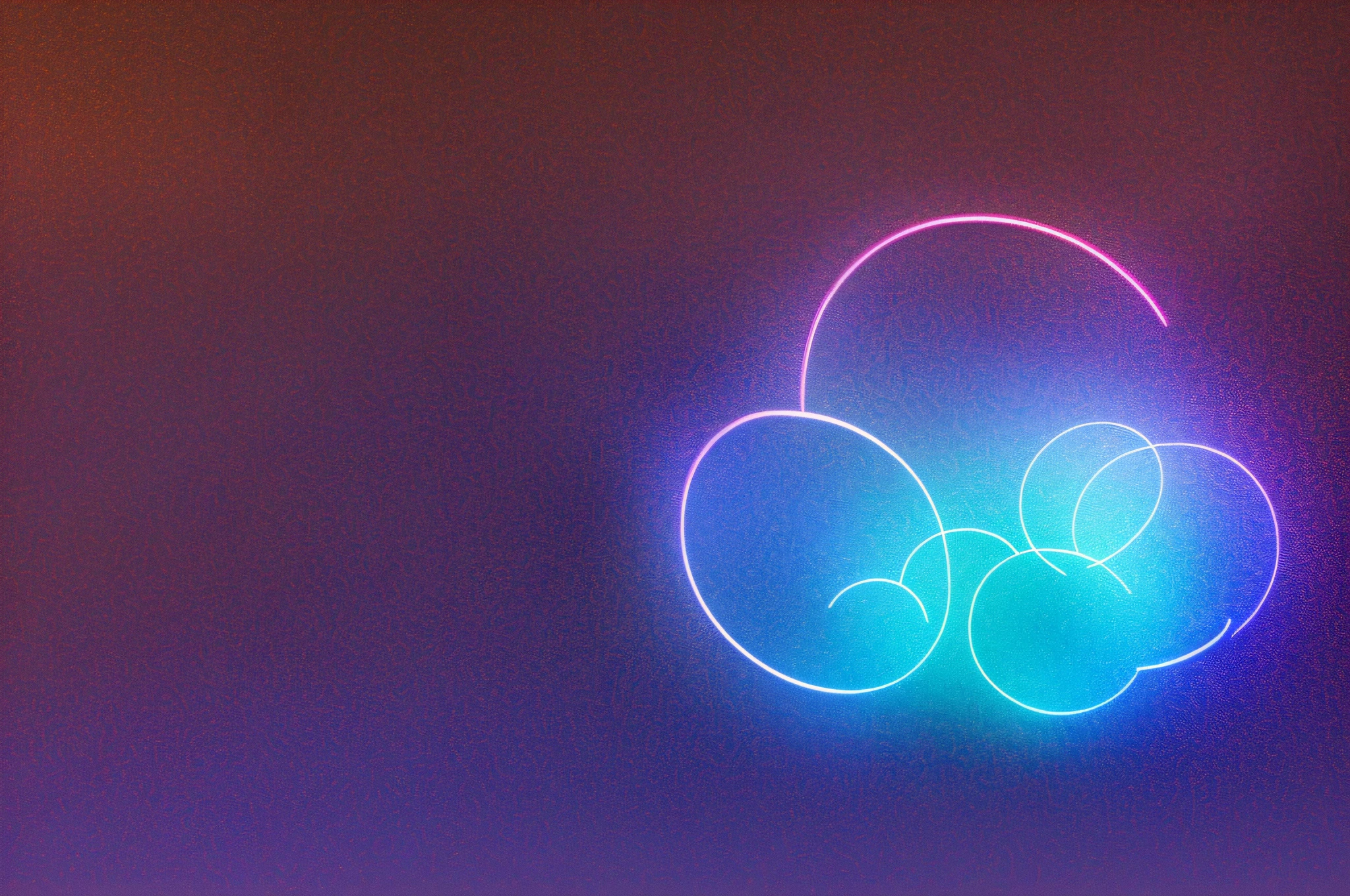 3d render, abstract cloud illuminated with neon light ring on dark night sky. Glowing geometric shape, round frame --auto --s2