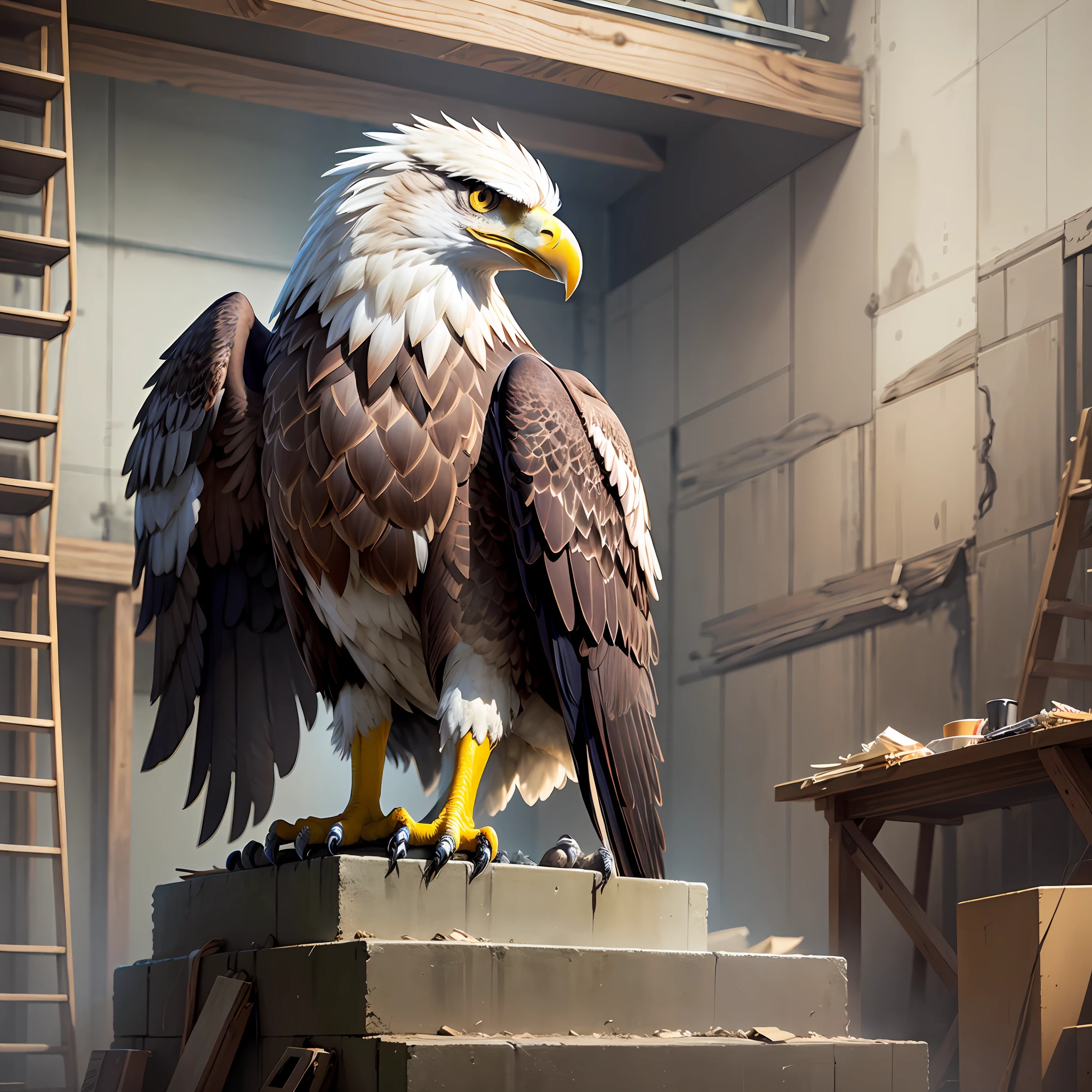 Eagle going through the renovation process --auto --s2