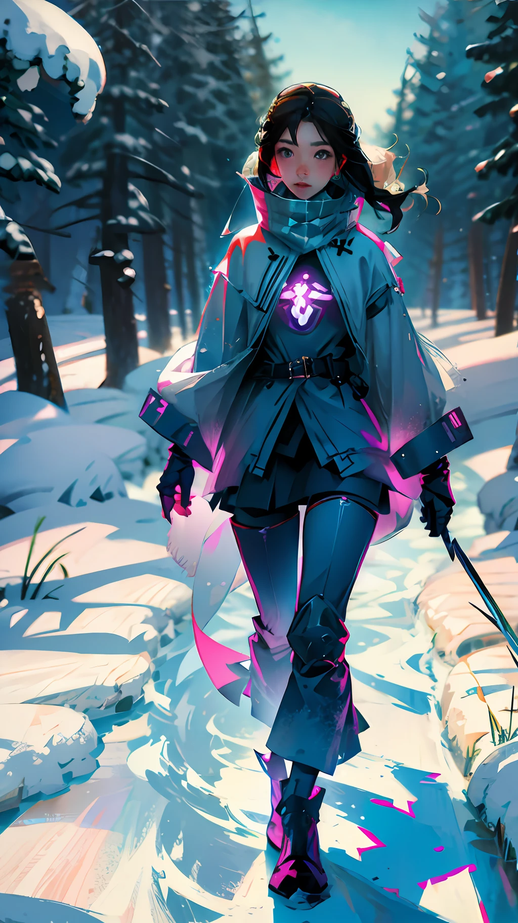 Snow, girl