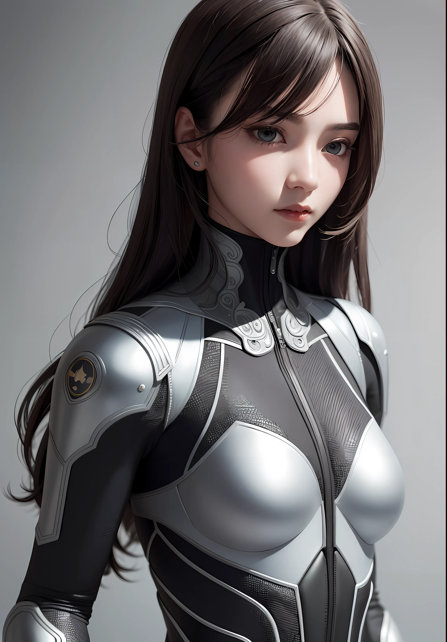Masterpiece,best quality,8k,1 girl with random hair style,ultra detailed face,double eyelids,detailed eyes,transparent suit,detailed suit,sexy,detailed skin,upper two third of body,detailed body,detailed cinematic color