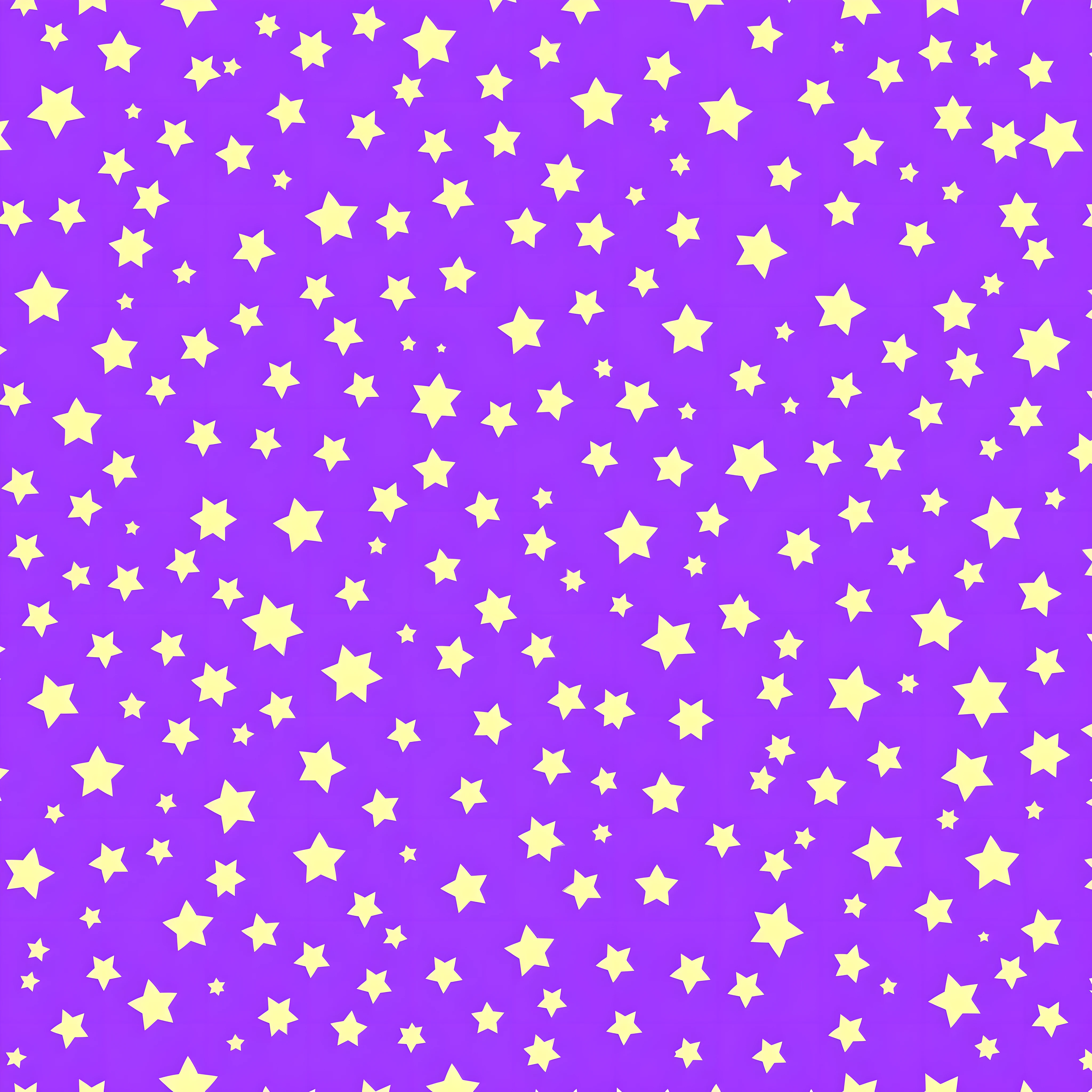 pattern, cartoon cute stars, long distance, transparency effect, pastel purple background, high quality, HD, clip art