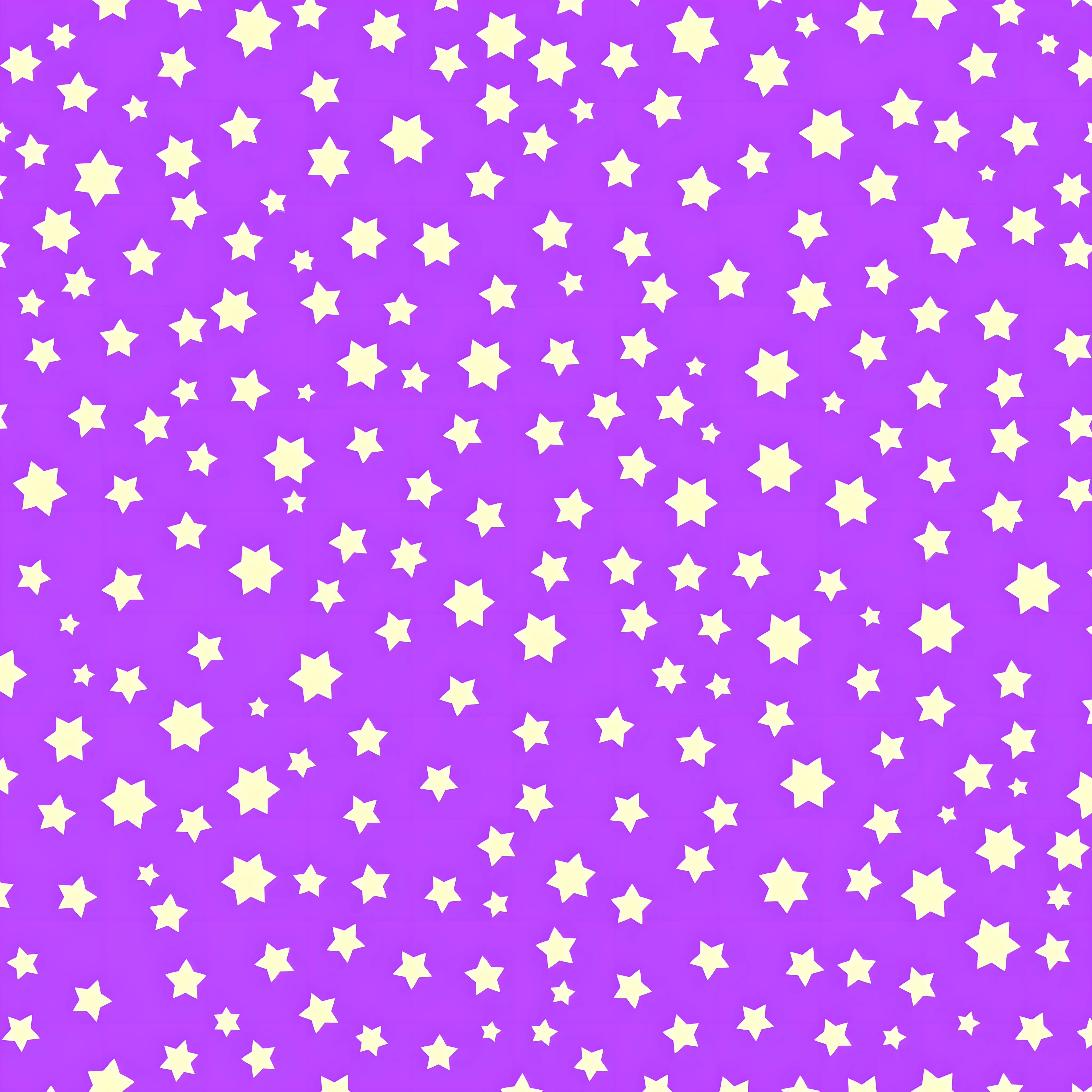 pattern, cartoon cute stars, long distance, transparency effect, pastel purple background, high quality, HD, clip art
