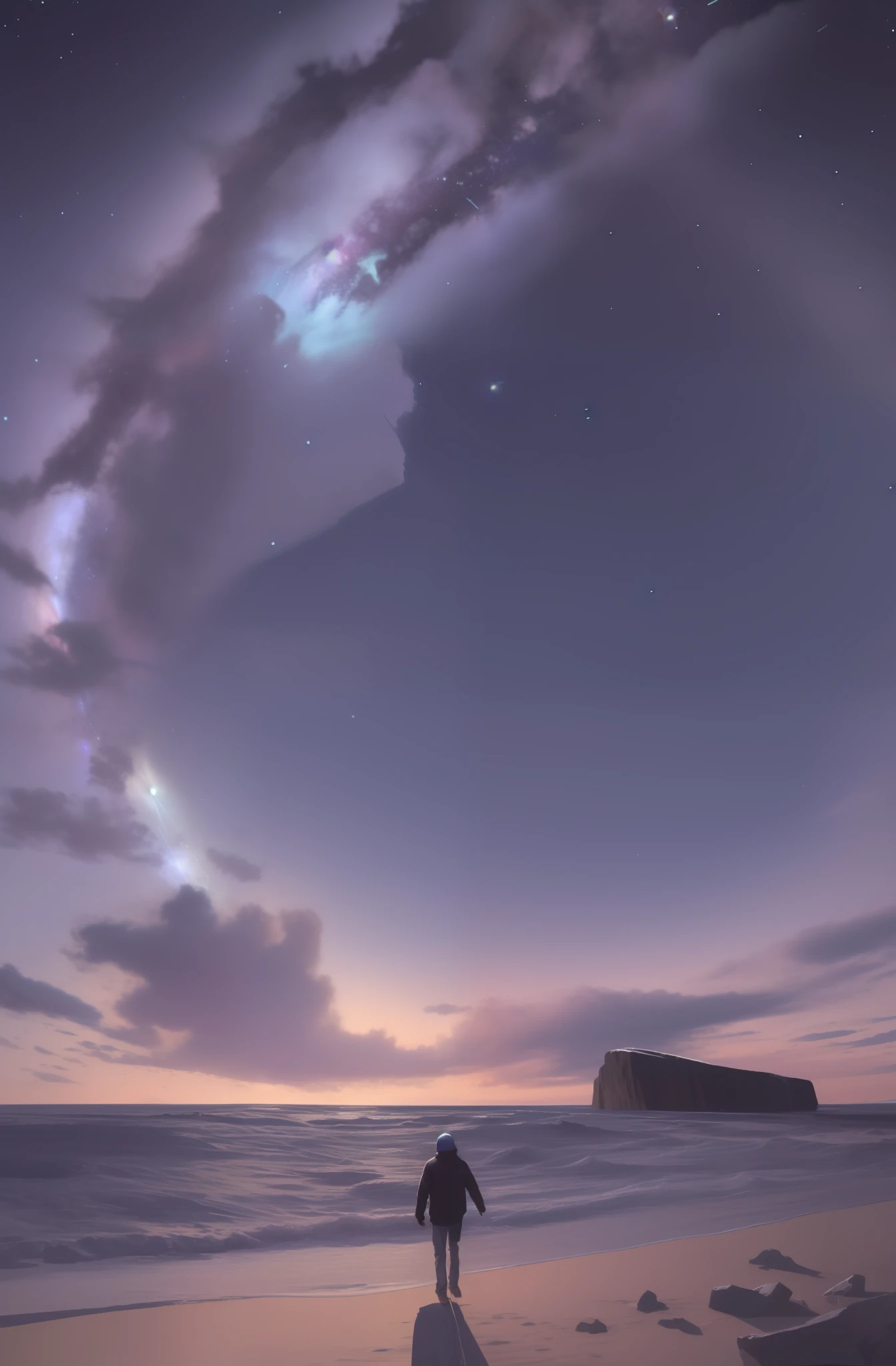 Catastrophe meteor shower 12800 years ago at the end of the ice age