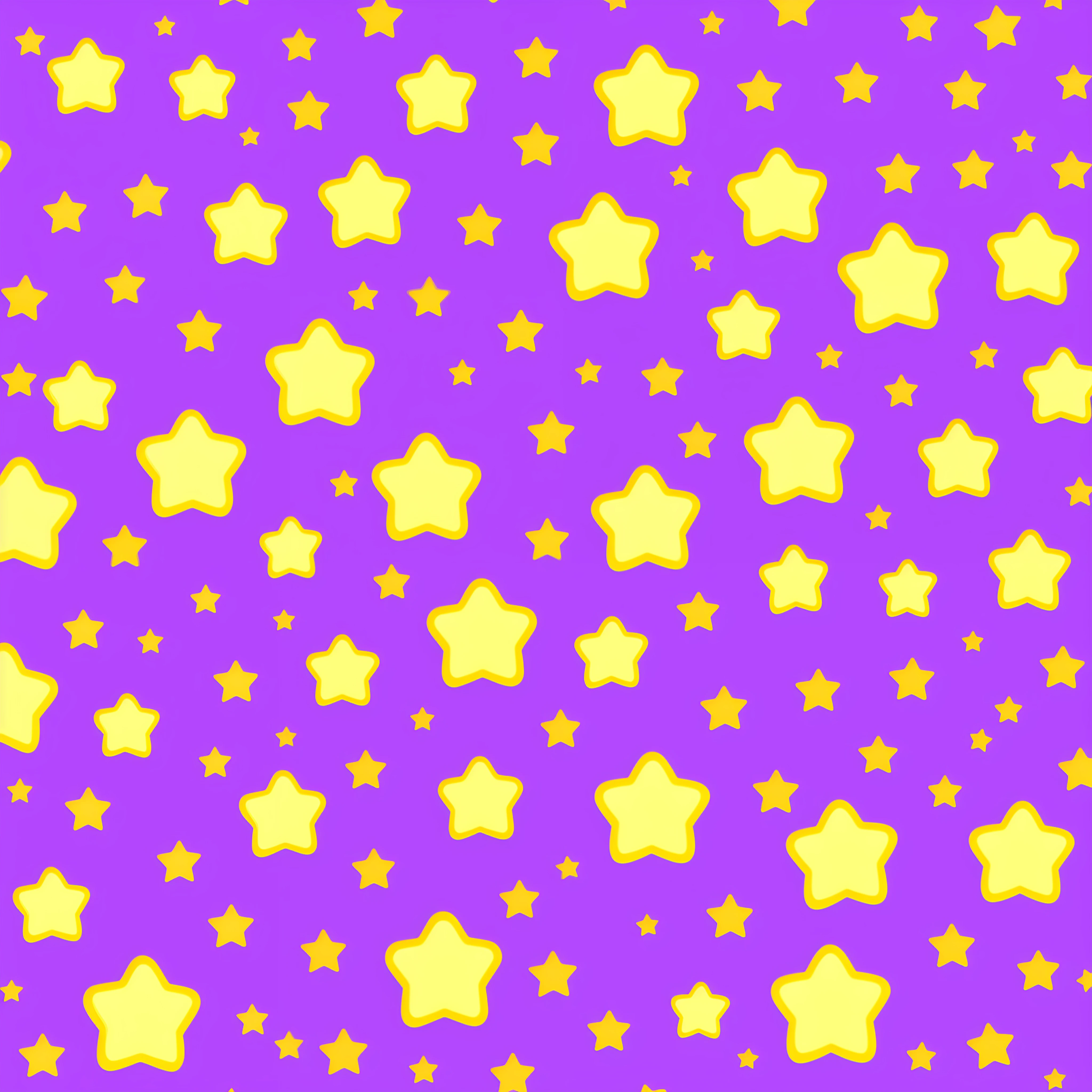sticker, cartoon cute gold stars, pastel purple background, high quality, HD, clip art