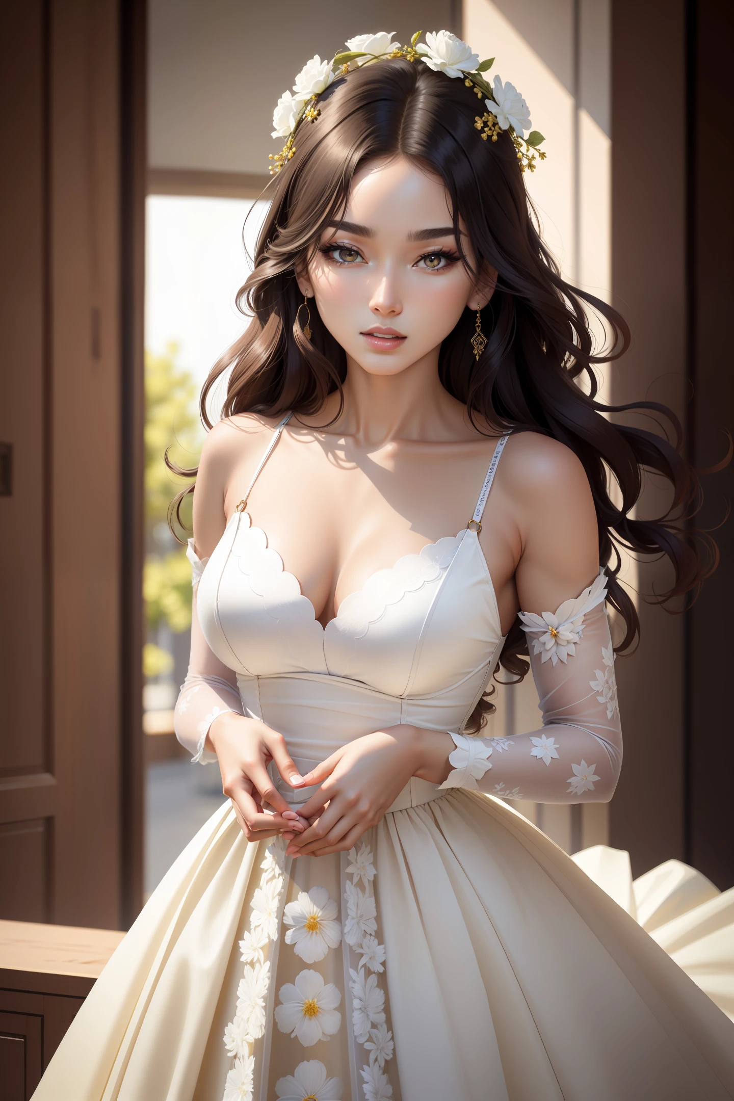 ((Top Quality, 16k, Masterpiece: 1.3)), Sharp Focus: 1.2, Beautiful Woman with Perfect Figure: 1.4, Slender Abs: 1.2, ((Long Wavy Hair)), ((Small: 1.4)), (((Kpop Idol: 1.3)), (Background is Asahikawa), Highly Detailed Face and Skin Texture, Detailed Eyes, Double Eyelids, (((Pose)), (Seductive)), Standing