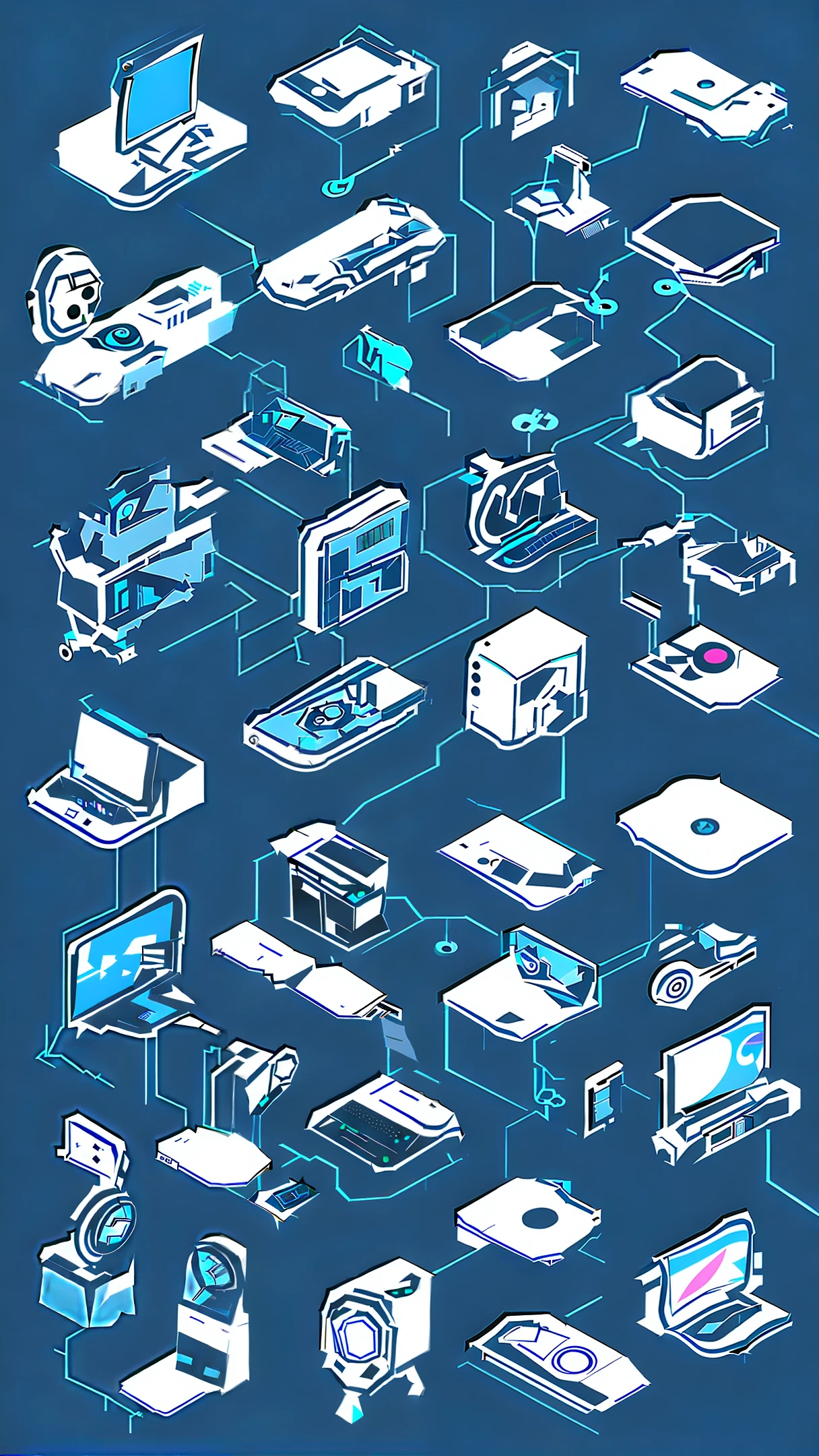 Technology, vectors, electronics