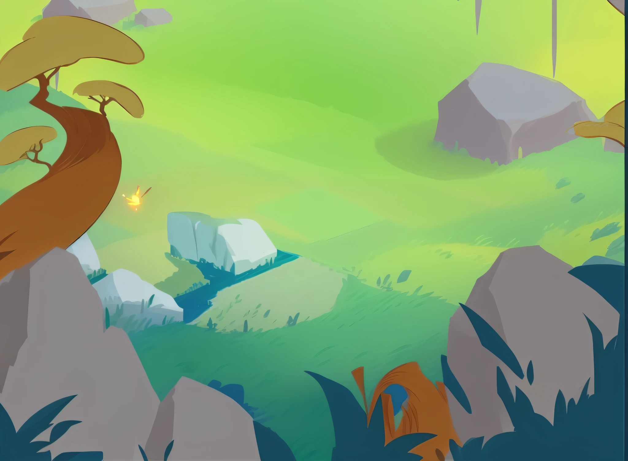 Cartoon pictures of fields, background art, background artwork, 2D game art background, mobile game background, 2d game background, background air battle, background: battle scene, stylized game art, game screenshots, stylized concept art, 2d game environment design, mobile game art, magical battlefield background --auto --s2