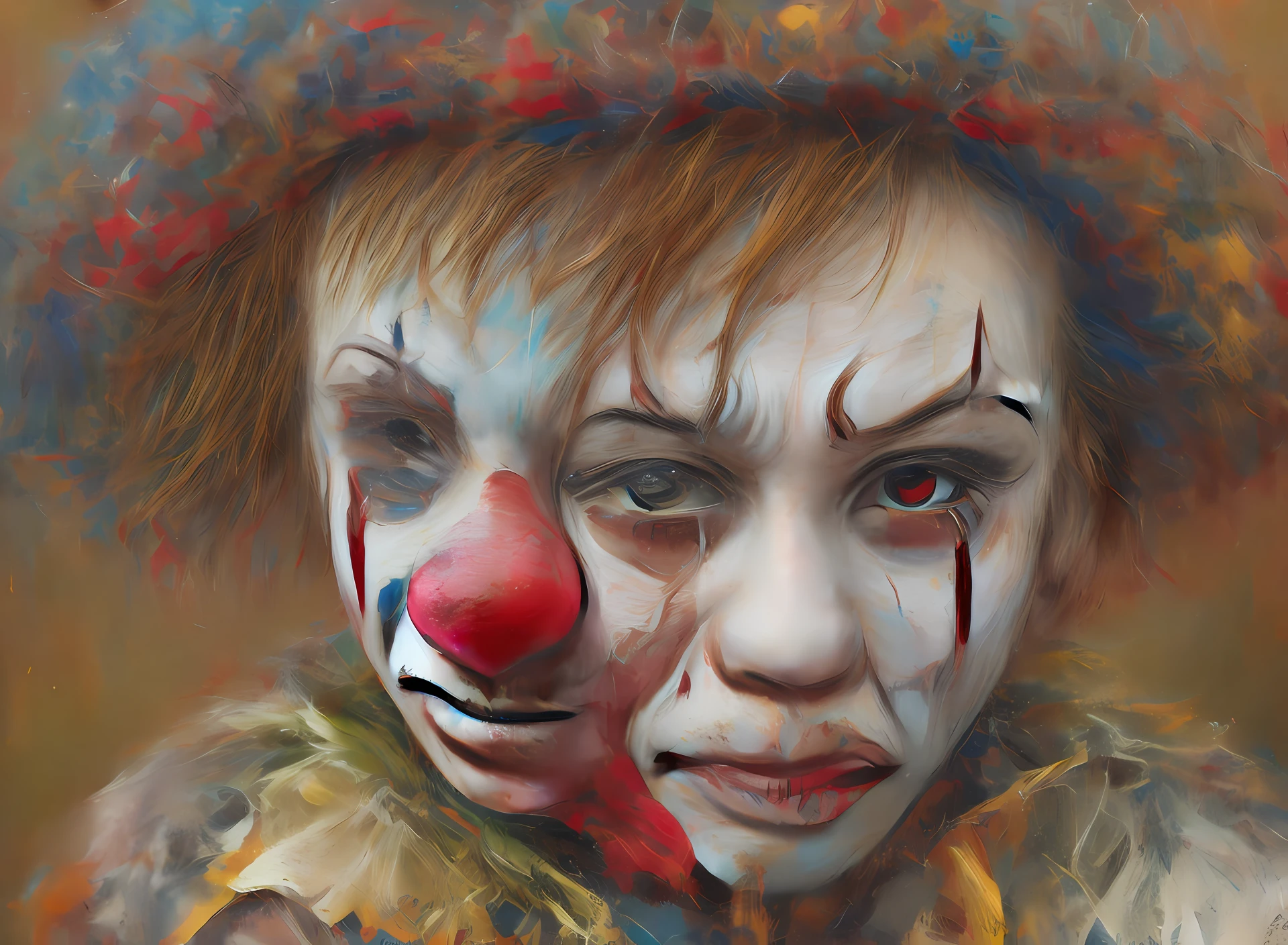 Crying clown