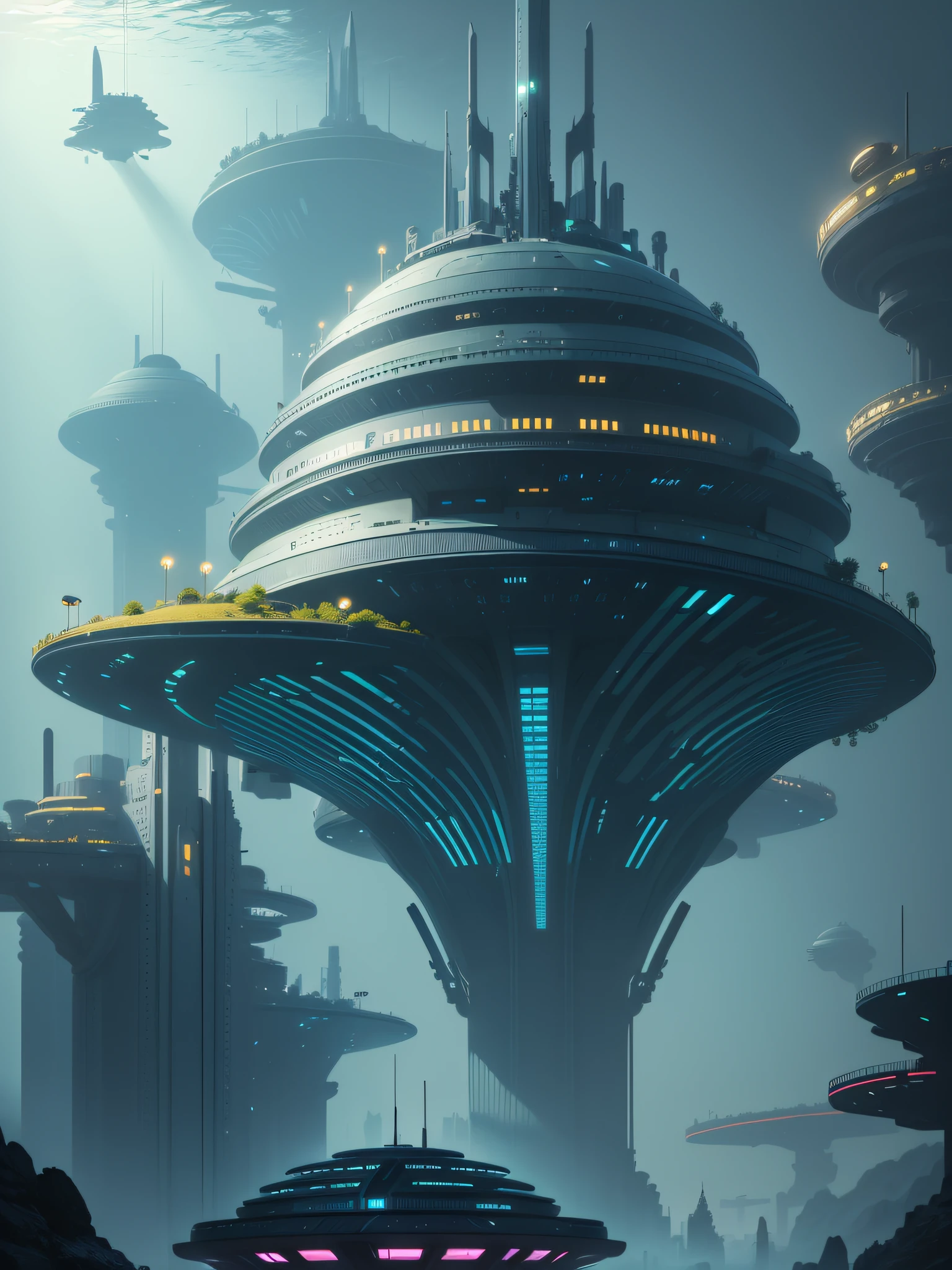 futuristic city, 24th century, undersea, undersea city, shelter