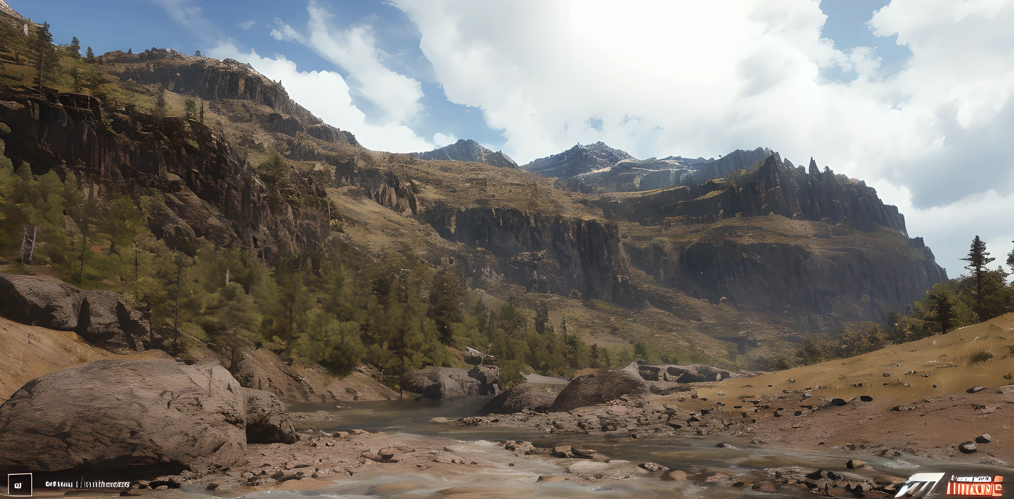 there is a mountain with a river running through it, unreal engine 5 environment, unreal engine 5 highly rendered, unreal engine 5 hdr, hdr render in unreal engine 5, unreal engine 5 4 k uhd image, unreal engine 5 quality render, unreal engine 5 renderered, unreal engine 5 rendered, rendered in cryengine, unreal engine 5 8 k rendering