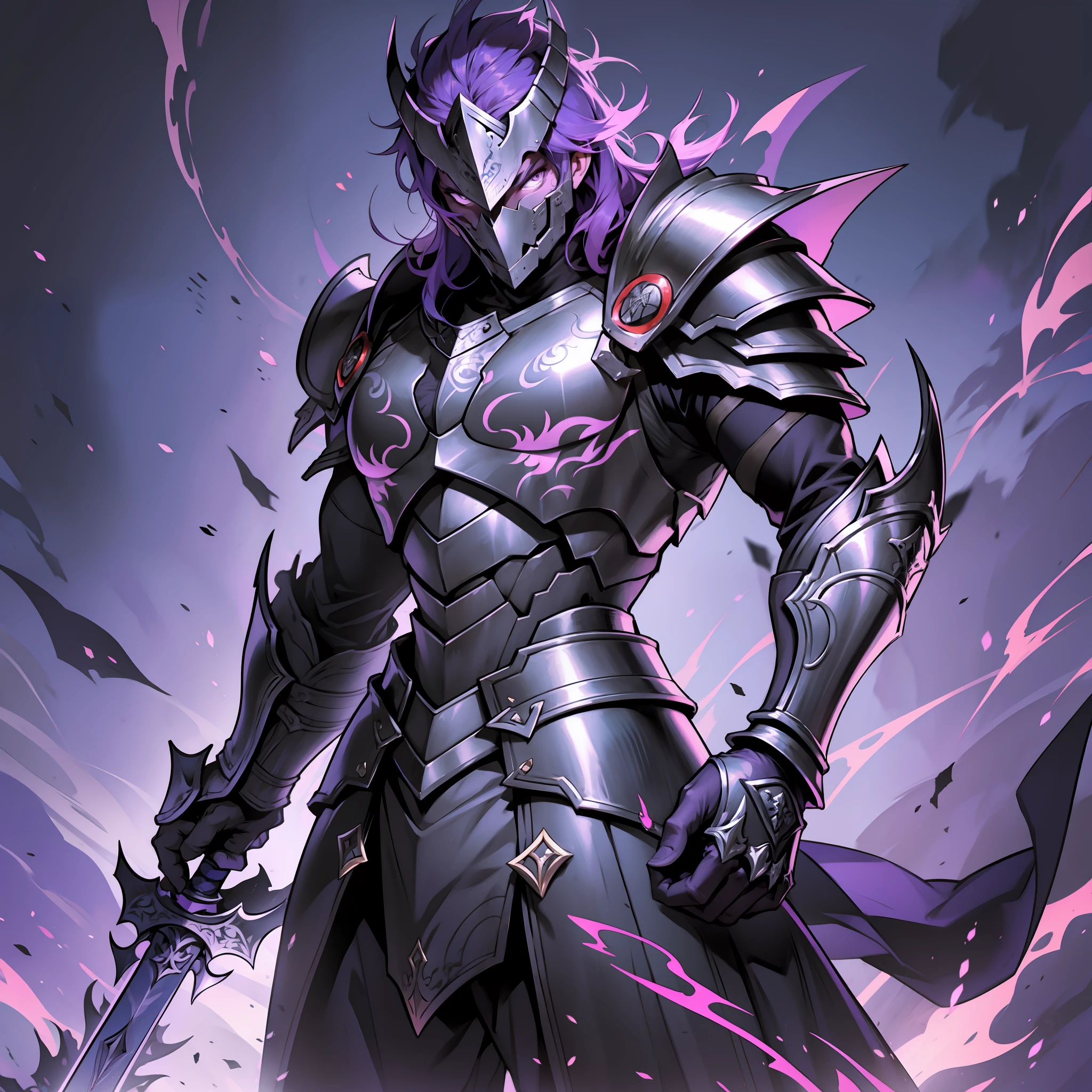 holding the sword