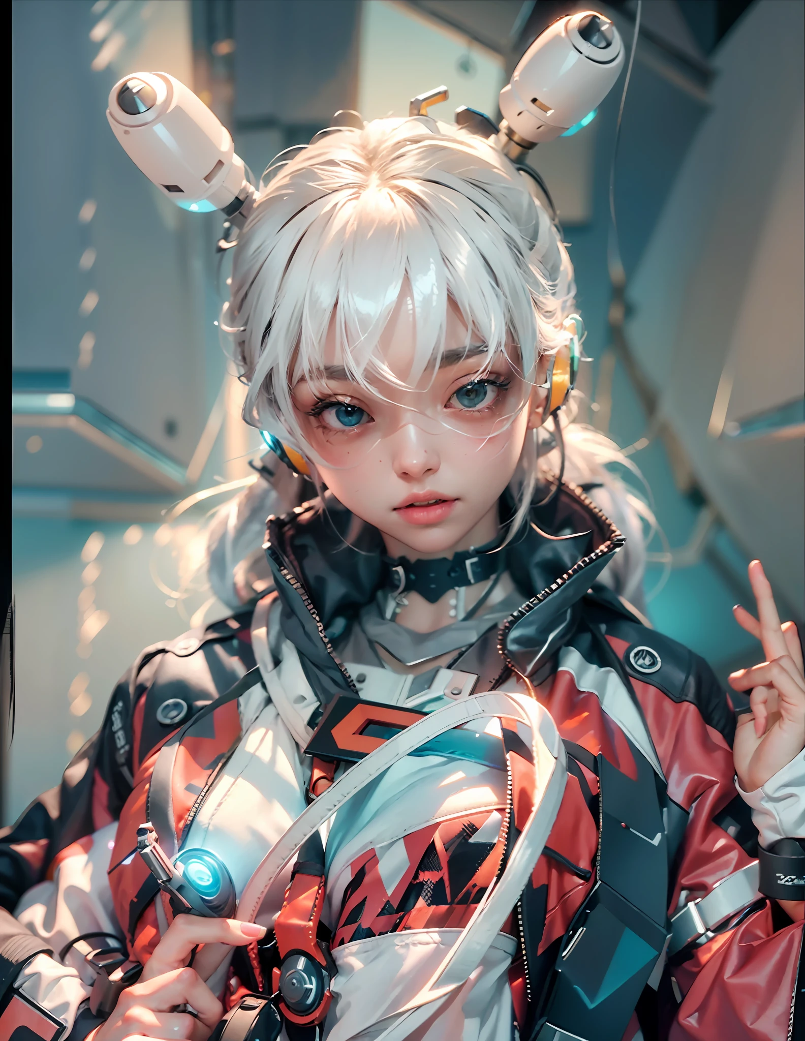 ((Best quality)), ((masterpiece)), (detailed:1.4), 3D, an image of a beautiful cyberpunk female,HDR (High Dynamic Range),Ray Tracing,NVIDIA RTX,Super-Resolution,Unreal 5,Subsurface scattering,PBR Texturing,Post-processing,Anisotropic Filtering,Depth-of-field,Maximum clarity and sharpness,Multi-layered textures,Albedo and Specular maps,Surface shading,Accurate simulation of light-material interaction,Perfect proportions,Octane Render,Two-tone lighting,Wide aperture,Low ISO,White balance,Rule of thirds,8K RAW,