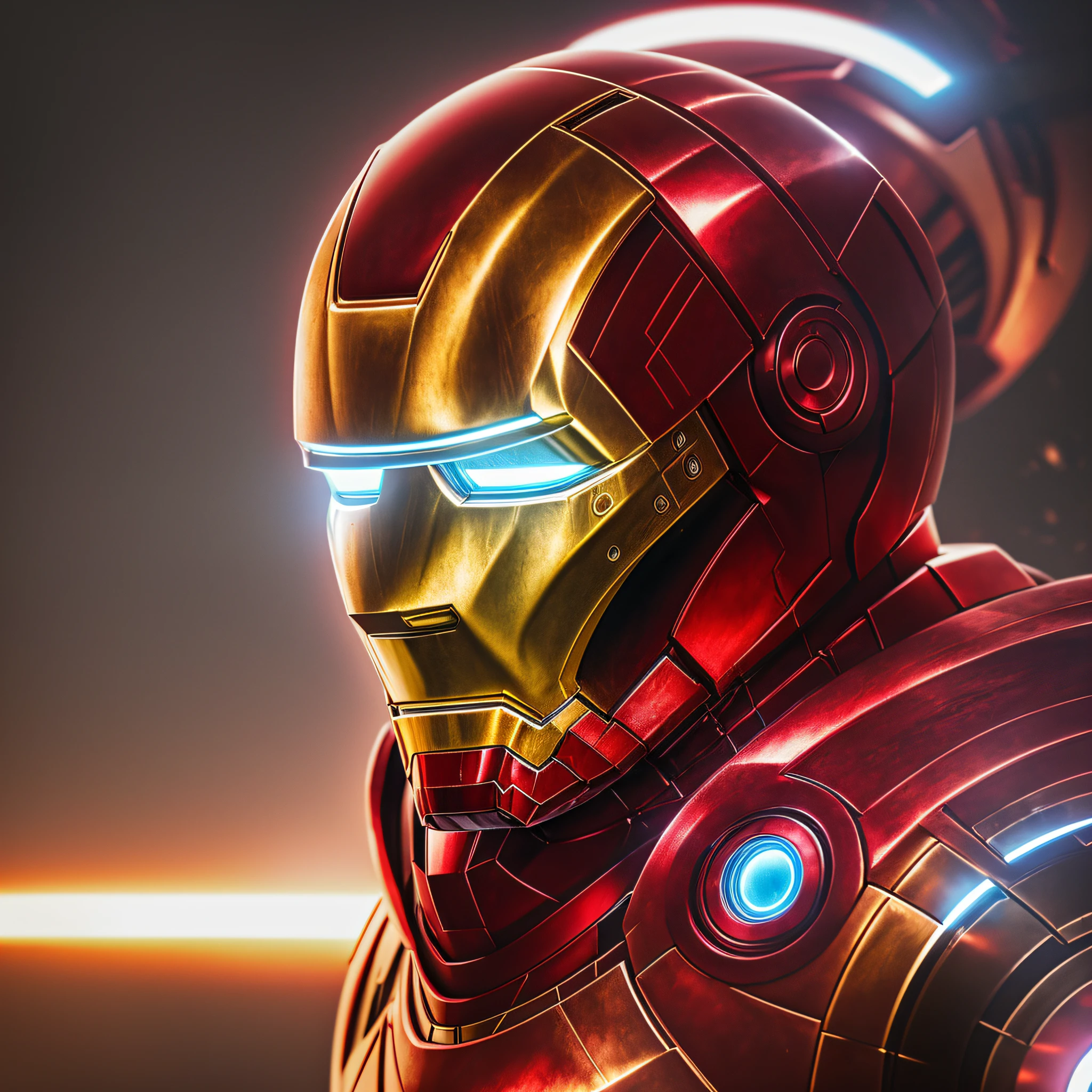 Iron Man Tony Stark dj, with helmet, headphones big black metal, photography style with soft lighting and delicate details. Rendered with Octane and artstation trend techniques, this ultra-high detail and ultra-realistic image has a cinematic feel. The resolution is an impressive 16K --auto --s2