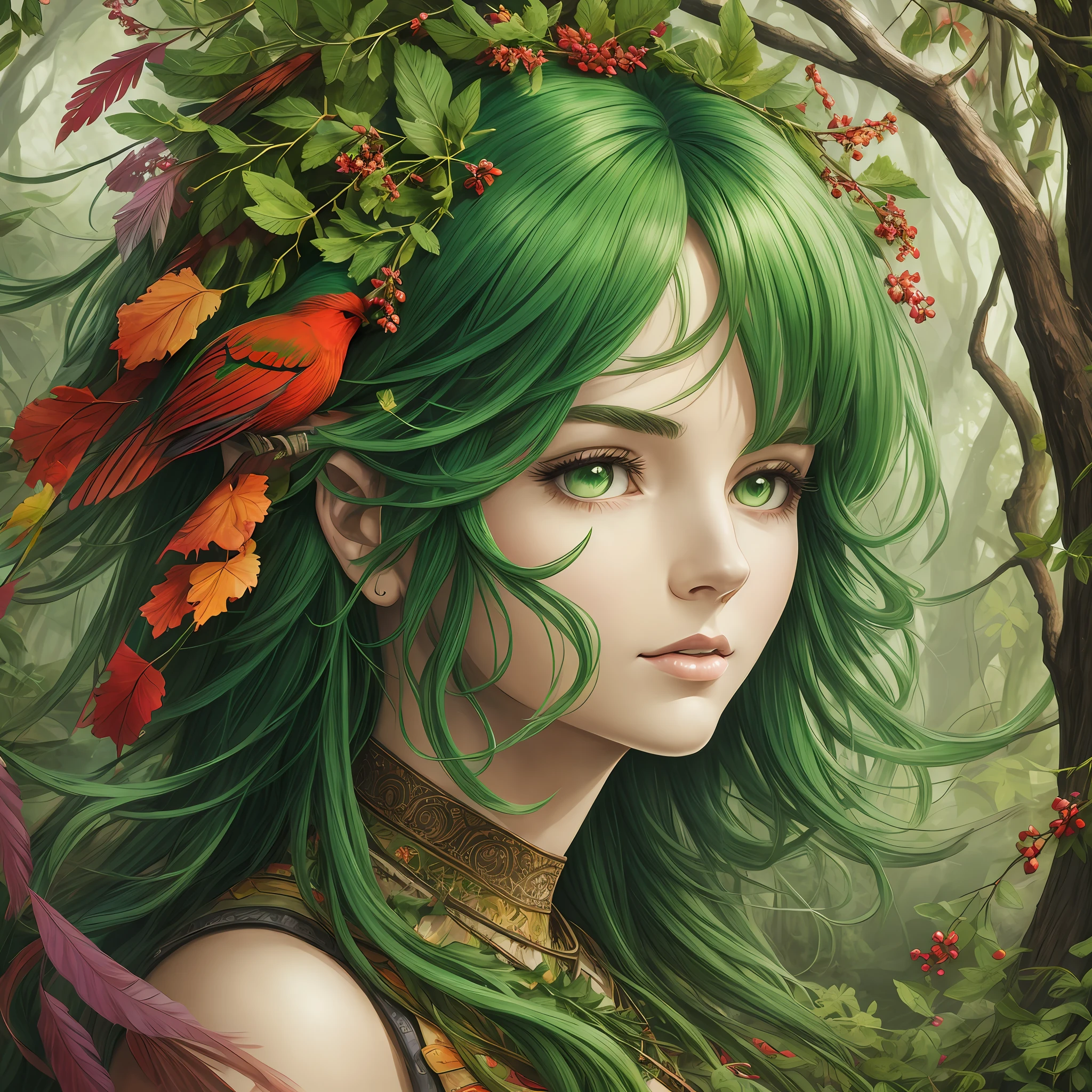 Green hair