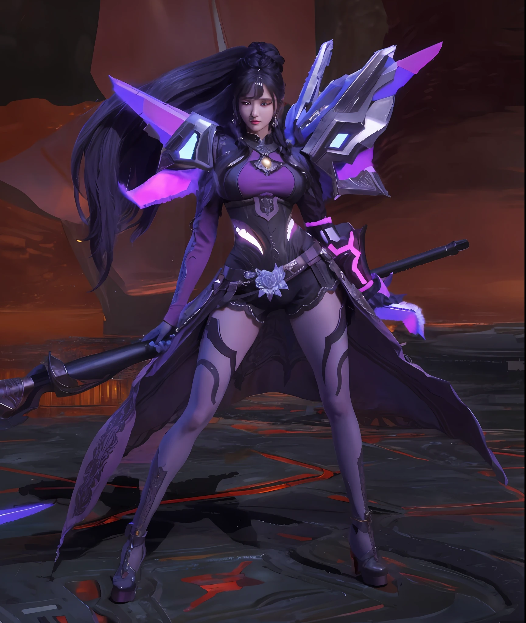 An Idol k-pop girl, cute girl, sexy girl, white braid hair, intricate face details, detailed face, golden ratio face, big breast, big butt, big hip, big thighs, full body, 64K, UHD, HDR, high quality, high detailed, hyper detailed, extremely detailed, photo realistic, ultra realistic, art photo, clarify the details, detailed parts body, intricate artwork masterpiece, trending on artstation