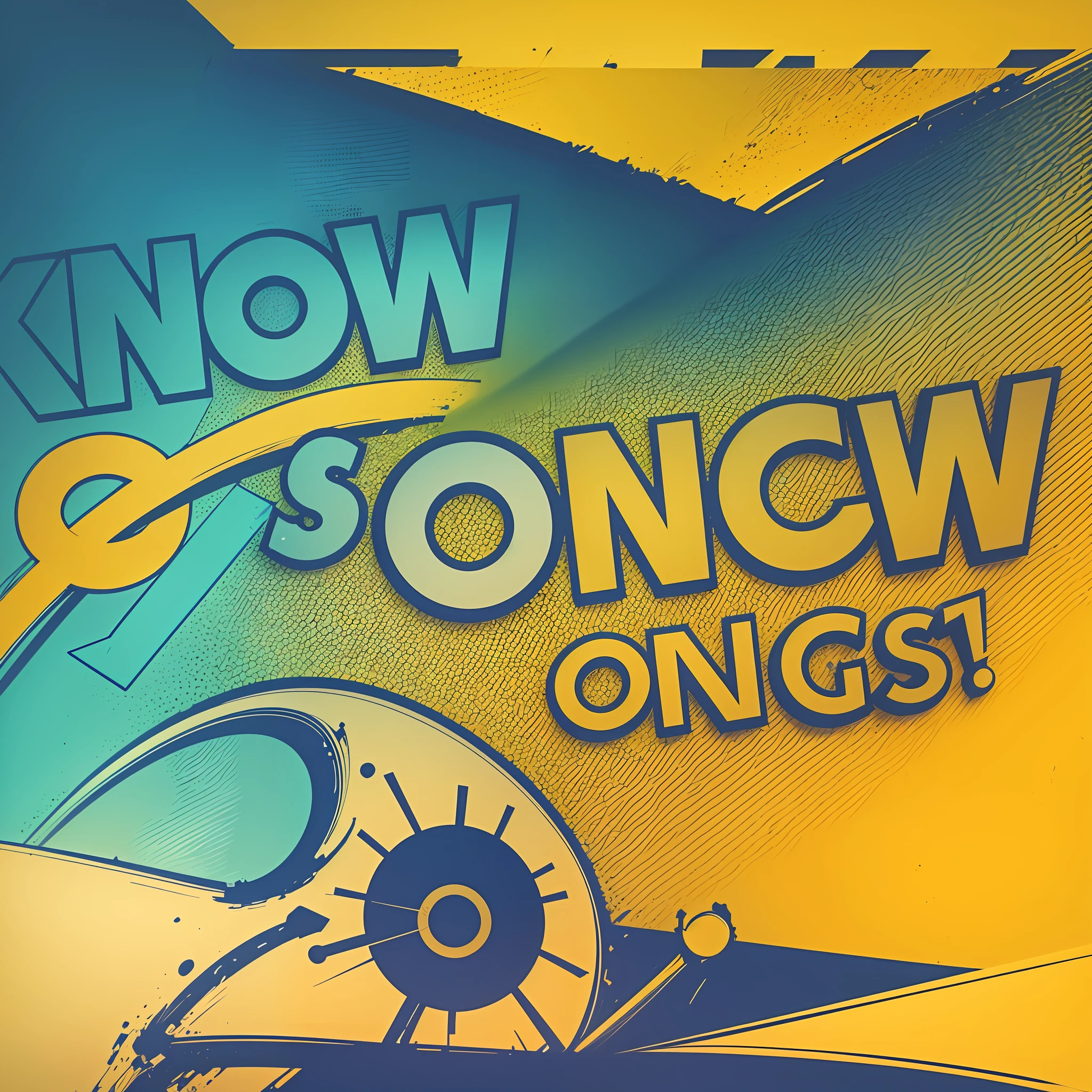 Create a web banner with yellow, blue colors and combinations that refer to the phrase "know on the go" --auto --s2