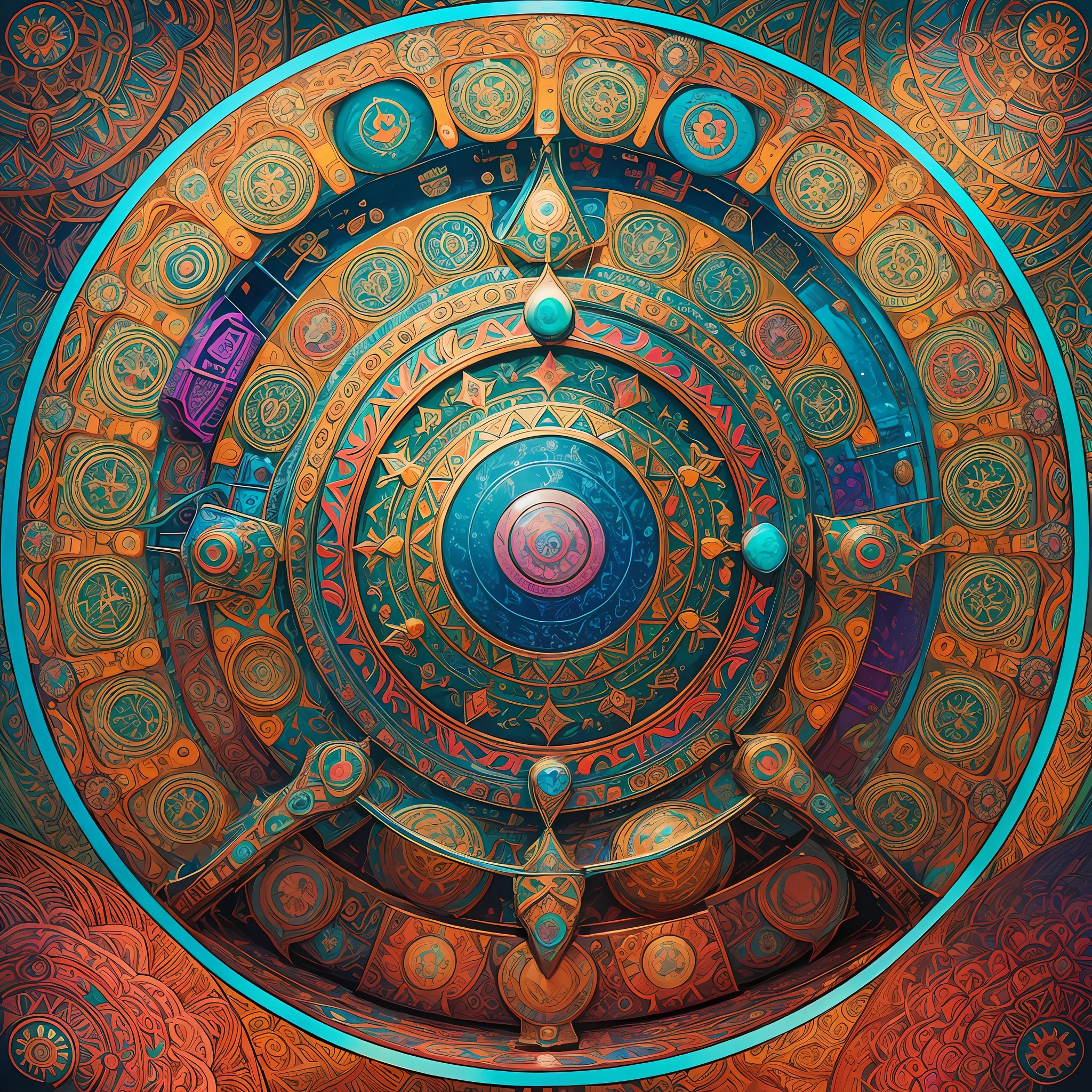 - Create a colorful mandala with intricate lines and patterns, with a diameter of 2560 pixels and a height of 1440 pixels.
- Add a headset that is "listening" to the mandala, as if the music is emanating from it. Make sure the headset is clearly visible, but doesn't obscure the mandala.
- Choose vibrant, saturated colors for the mandala, highlighting the intricate lines and patterns. Consider using a complementary color palette to create a striking visual effect.
- Add the name of the featured YouTube channel in the middle of the image, with a font that matches the mandala and headset vibe.
- Make sure the image has a strong and appealing visual appeal to YouTube channel viewers. --auto --s2