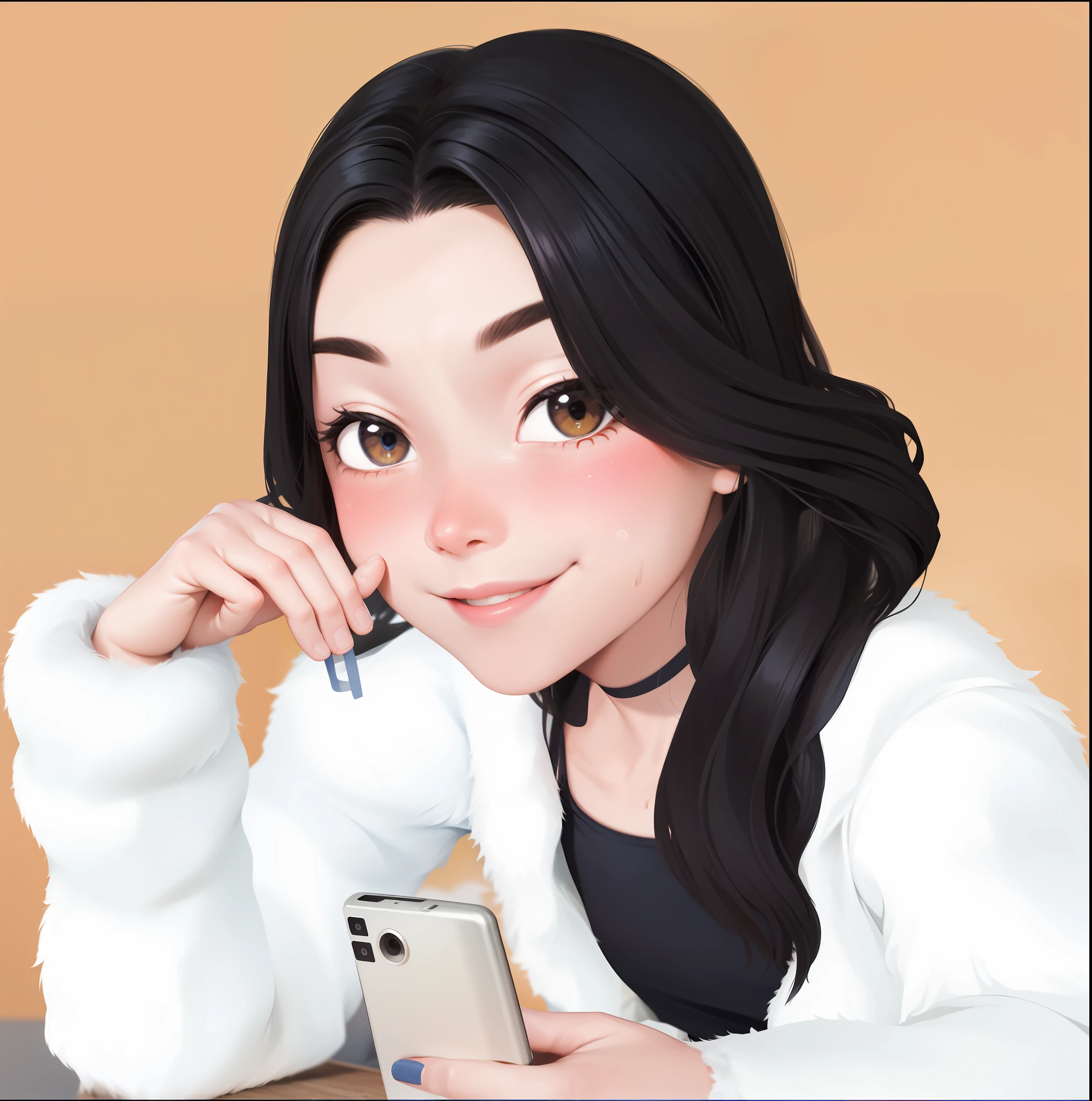 solo, 1girl, spectre, sweating, smile, holding water bottle, sports bra, shorts, twilight, sunset, cityscape, skyscrapers, cowboy shot same face identical the attached image looked identical soriso sweet cute well detailed appeared realistic texture of human fur