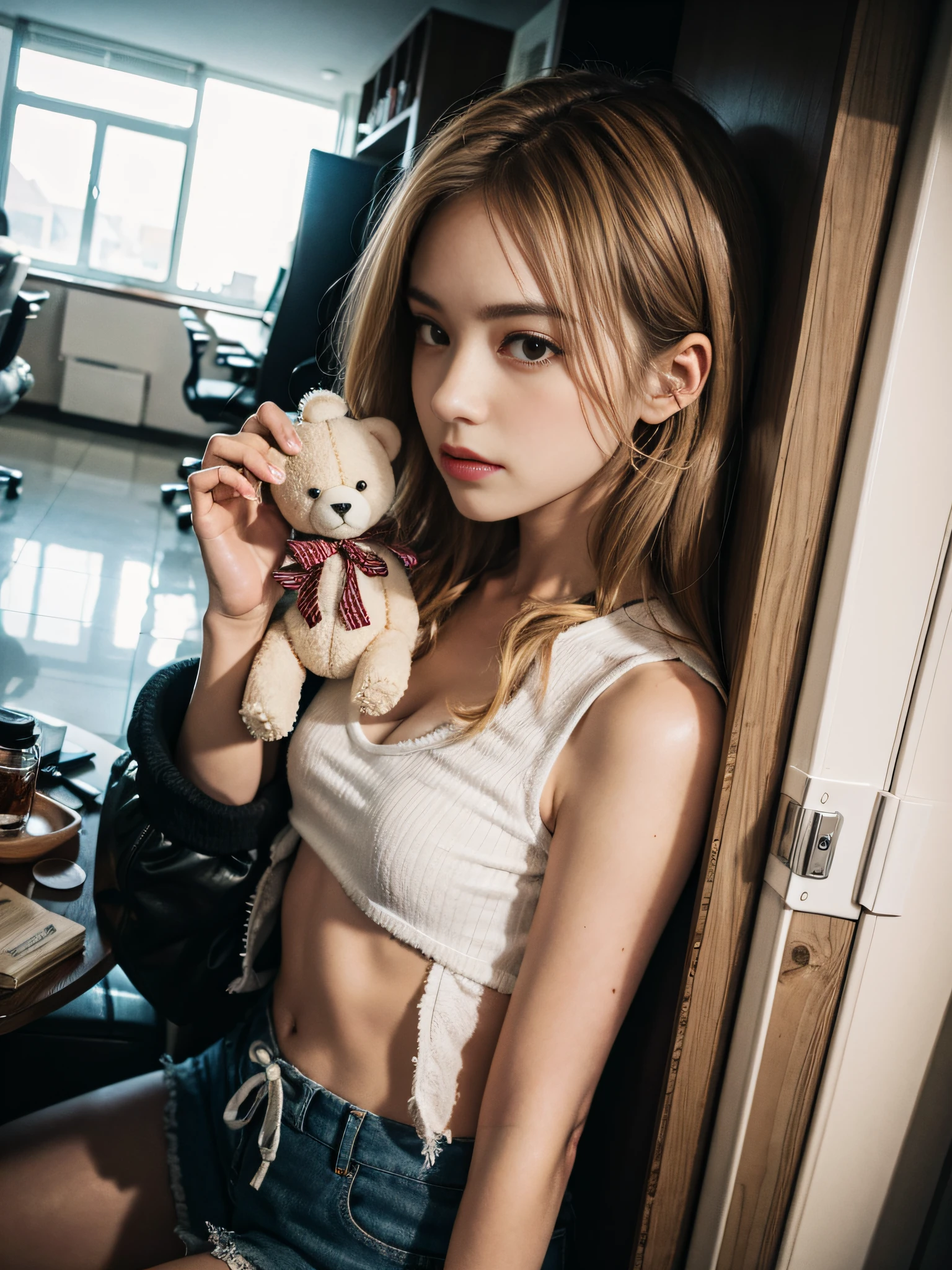 white teddy bear