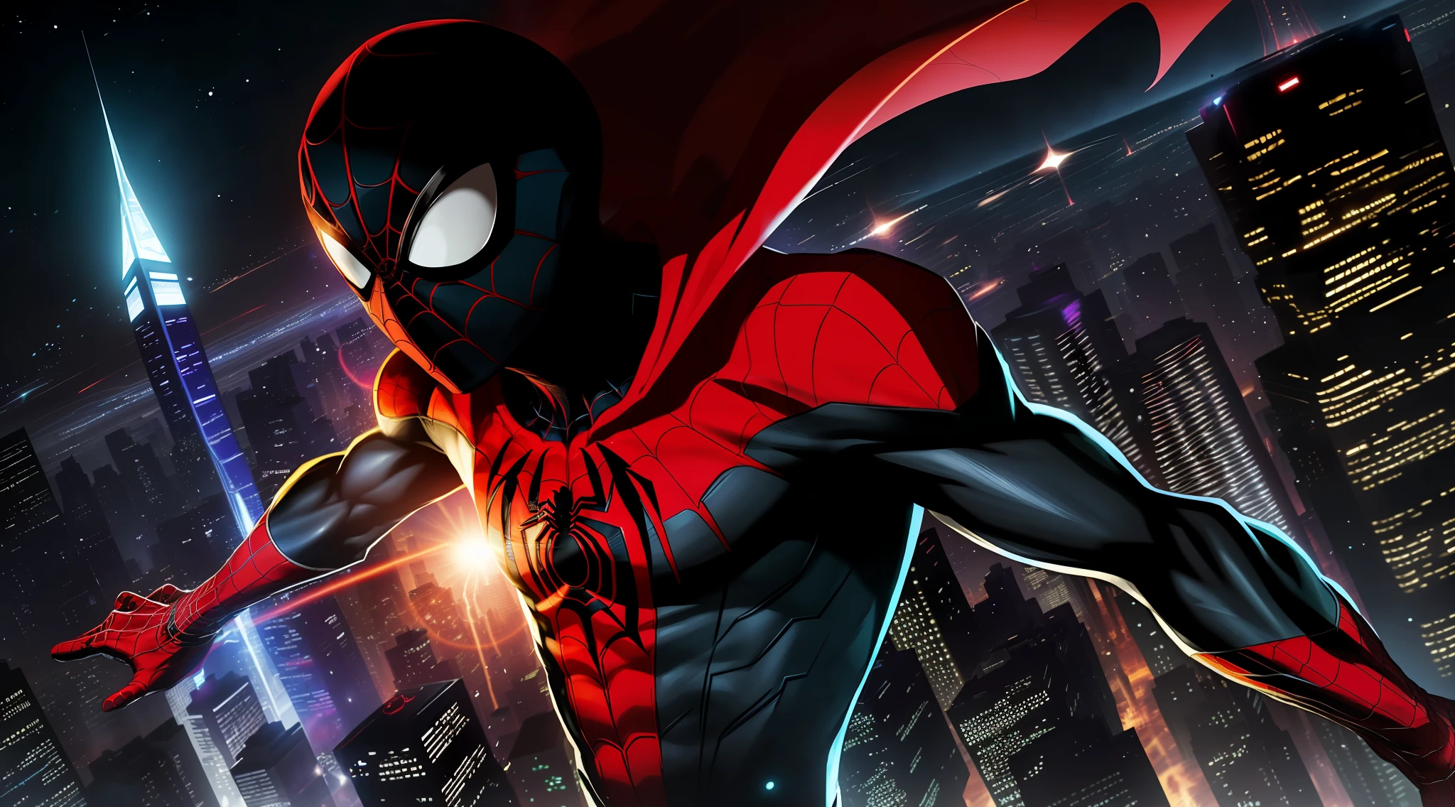 Discovering new dimensions, a unique adventure through several universes. Miles Morales is the hero who defies the laws of gravity in "Spider-Man in the Spider-Verse." Seeking the mysterious force that connects us, amid the chaos of a city that never sleeps, the story unfolds in a sequence of interdimensional leaps. Make mistakes, learn and grow, all while Miles becomes the hero his city needs.