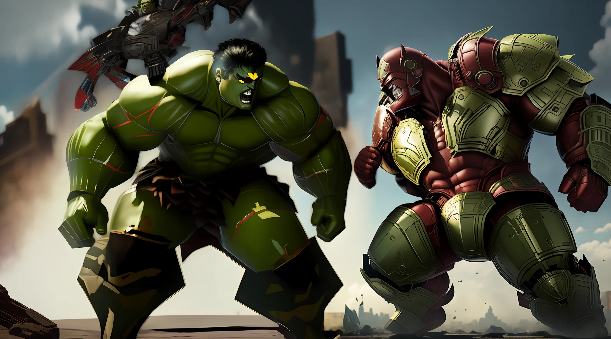hulk and iron man in a scene from the avengers, cg art, musclebound and hulking, marvel animation, hulk, epic comic book art, hulking, marvel art, hulkish, marvel comics dslr hdr, marvel concept art, marvel, fan art, marvel comic book characters, by Alexander Fedosav, official artwork hdr, avengers, by Patrick Brown