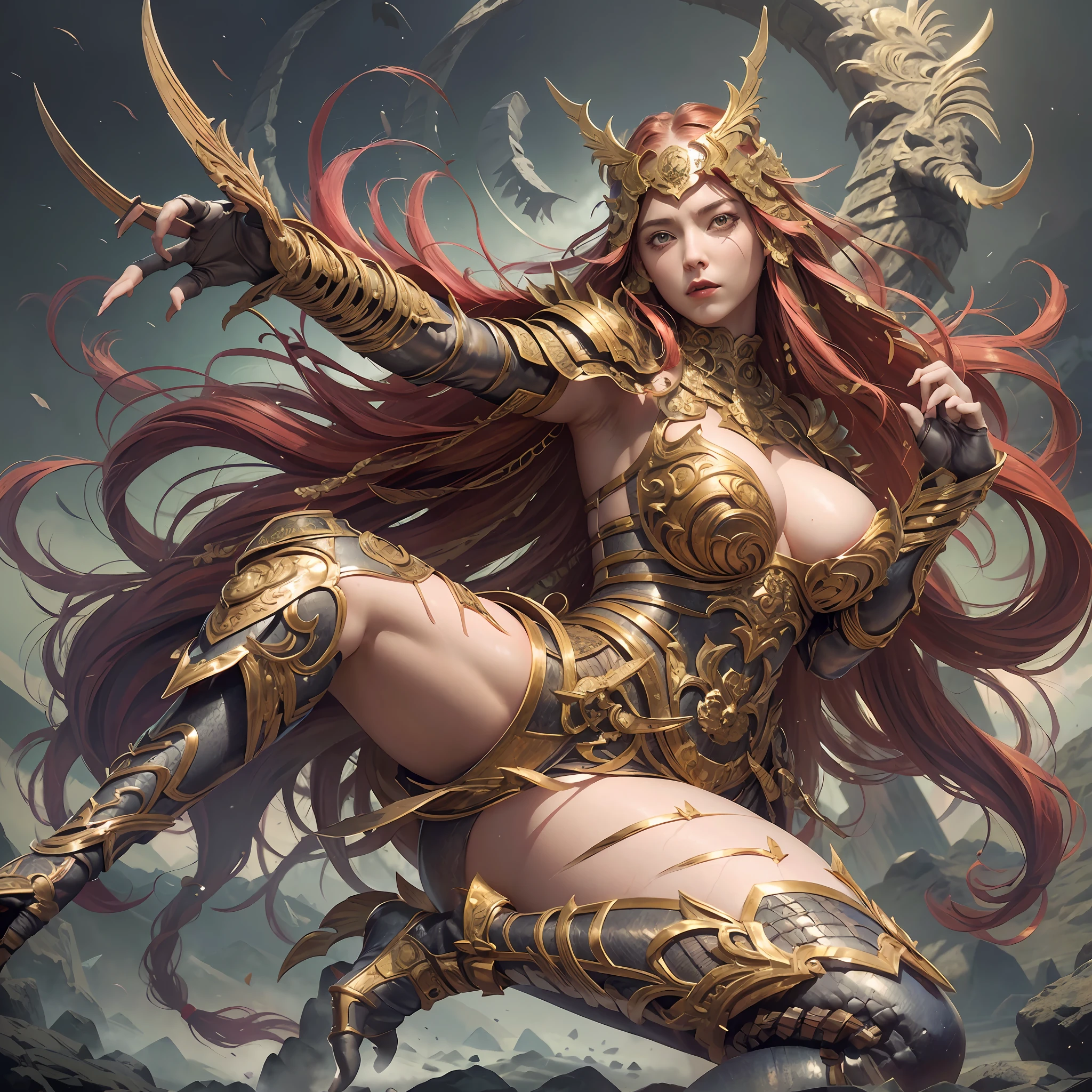 Realistic, high resolution, 1 girl, 20 years or more, super hero theme, she is wearing the costume of the vampire character from the comic book xmen, long hair, reddish brown hair, white locks make up the hair, realistic, full body, dynamic pose, super heroine theme, vampire, green detailed eyes, large breasts, she is facing the audience, Detailed arms and hands, anatomy of arms and hands, tight, large breasts, cleavage, long legs, camel's fingers, reddish brown hair, white locks make up hair, vampire, xmen, marvel, (( HD, masterpiece, best quality, high_resolution, finely detailed, extremely detailed and beautiful, distinct_image )) --auto --s2
