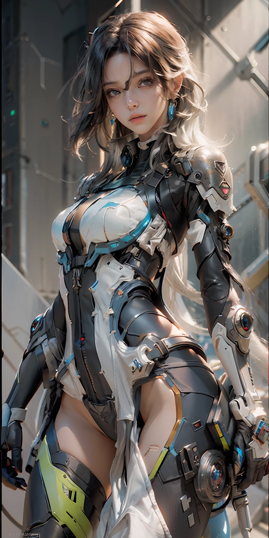 ((Best quality)), ((masterpiece)), (detailed:1.4), 3D, an image of a beautiful cyberpunk female,HDR (High Dynamic Range),Ray Tracing,NVIDIA RTX,Super-Resolution,Unreal 5,Subsurface scattering,PBR Texturing,Post-processing,Anisotropic Filtering,Depth-of-field,Maximum clarity and sharpness,Multi-layered textures,Albedo and Specular maps,Surface shading,Accurate simulation of light-material interaction,Perfect proportions,Octane Render,Two-tone lighting,Wide aperture,Low ISO,White balance,Rule of thirds,8K RAW,