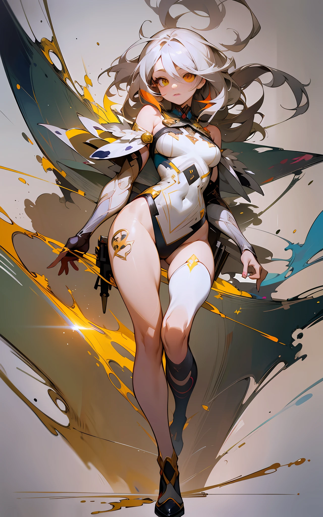 ::((melhor qualidade)), ((obra-prima)), (muito detalhado:1.3)photo, sticker banksy art,demi rose , freedom, soul, digital illustration, comic style, perfect anatomy, centered, approaching perfection, dynamic, highly detailed, watercolor painting, artstation, concept art, smooth, sharp focus, illustration, art by carne griffiths and wadim kashin,,alone anime girl with a medium lenght pose and cute clothes, l hair long red, heterochromia, perfect anatomy, centered, approaching perfection, dynamic, highly detailed, character sheet, artstation, concept art, smooth, sharp focus, illustration,, full body shot, character sheet, lightningwave, beautiful anime watercolor painting ,paint dripping trending on artstation, 8k, masterpiece, graffiti paint, fine detail, full of color, intricate detail, golden ratio illustration,monochromatic backgroun, 4k, masterpiece, highres, absurdres, natural volumetric lighting and best shadows, deep depth of field, sharp focus
