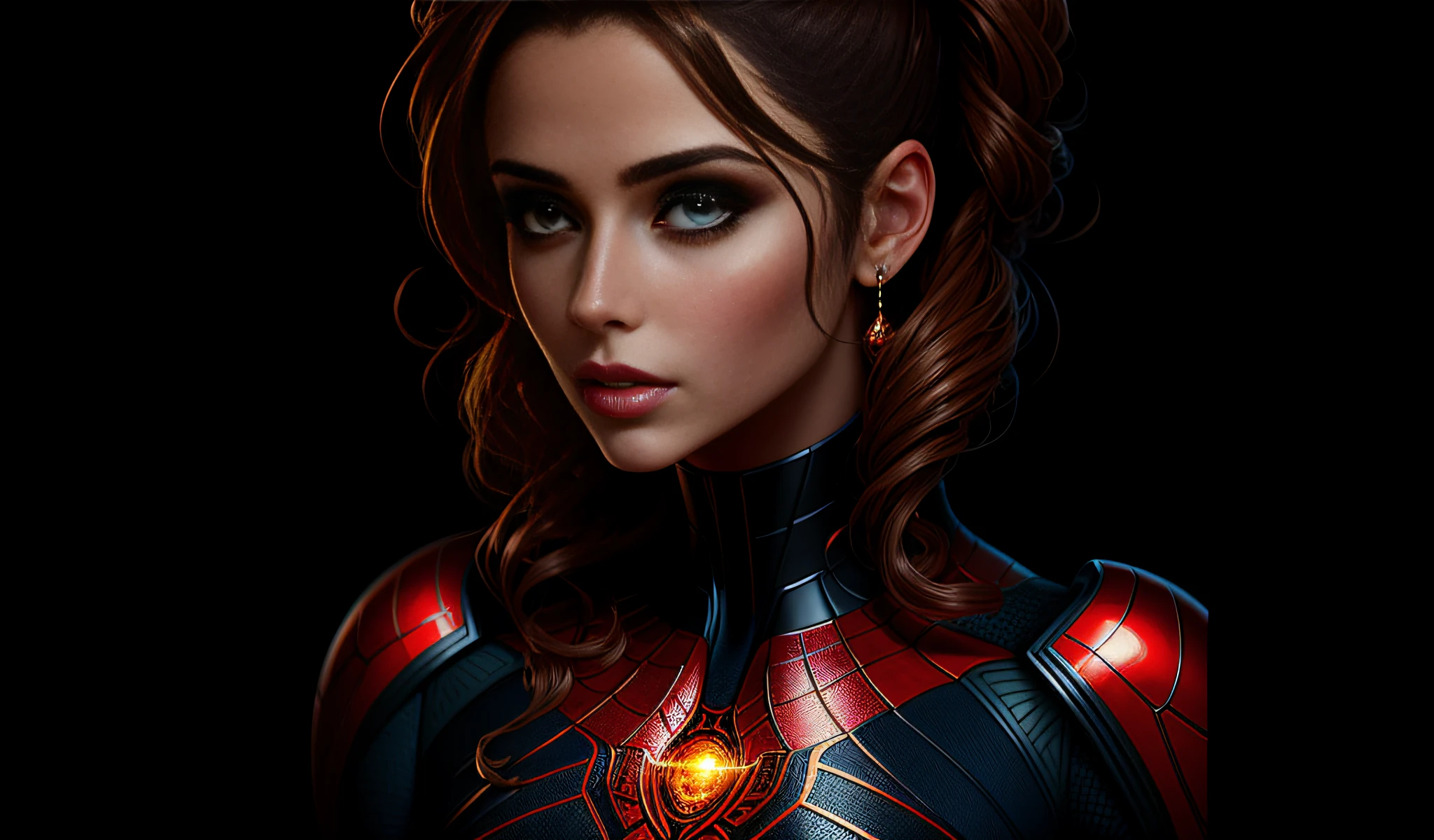 (Award-winning digital art: 1.3) from (Sketch: 1.3),(Energetic:1.3) cheryl cole Spiderwoman, EmmaRob,CGSociety,ArtStation,(Saturated:1.3),(next portrait:1.3),(Female:1.4),(gorgeous: 1.4),(eye-catching:1.3),beautiful,calendar stance,perfectly detailed eyes,studio lighting,themed background