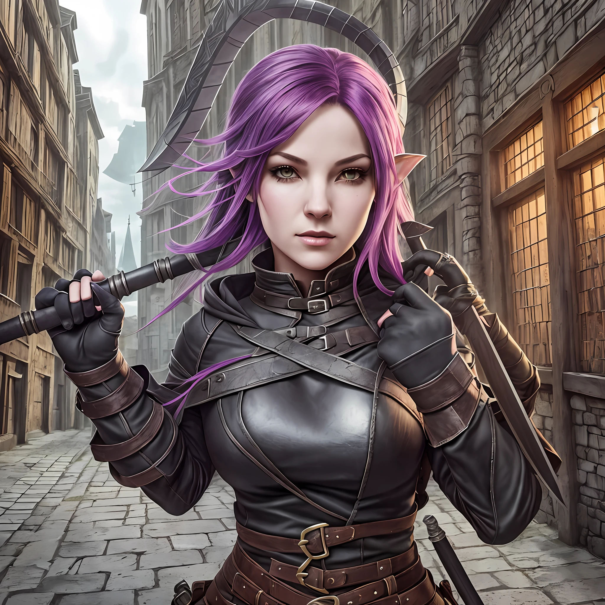 Create a female character in Hoodedie with a sword, female rogue portrait, Ladina, Female rogue, Rogue Epic Fantasy, Beautiful Rogue Lady, Female Rouge Assassin, Male Rogue, Backveiw Rogue Elf Photo, Rogue Thief,Rogue Class Warrior Class, Rogue Anime Girl, Rogue Tiefling --auto --s2