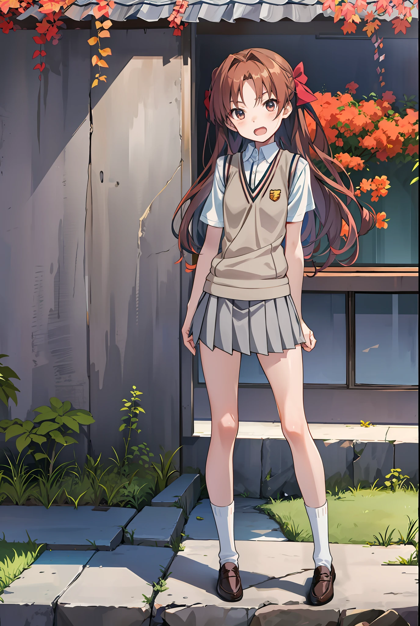 Tokiwadai uniforms, sweater vests, skirts, skinnies, loafers, socks,