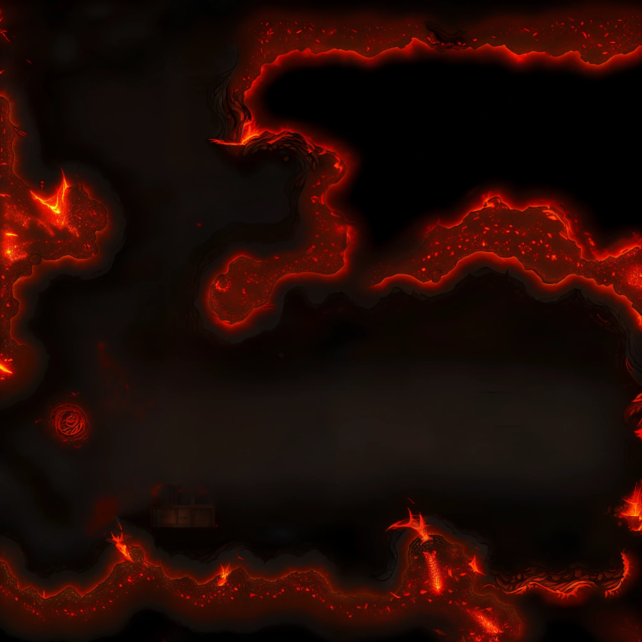BattleMap's lava-filled dungeon city