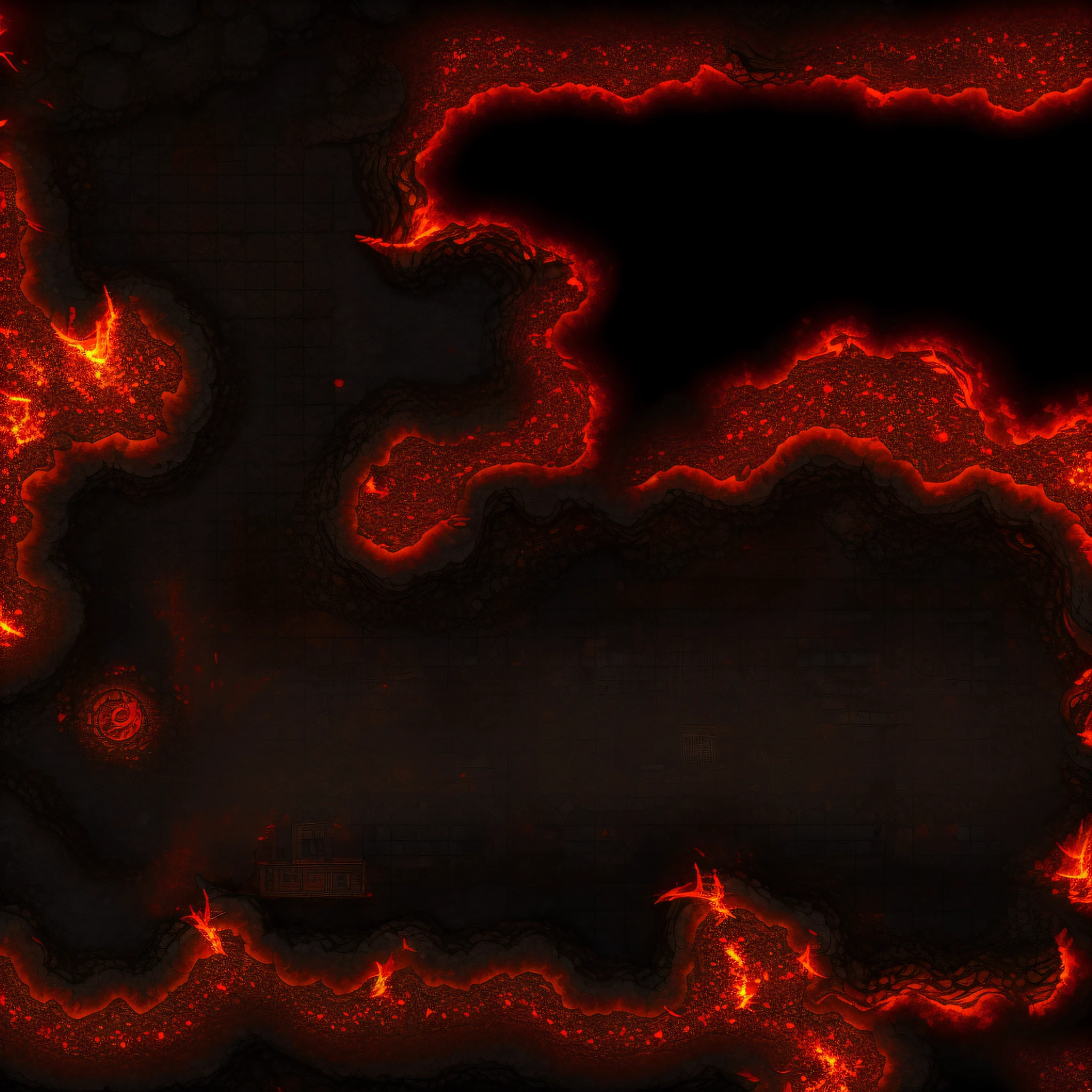 BattleMap's lava-filled dungeon city