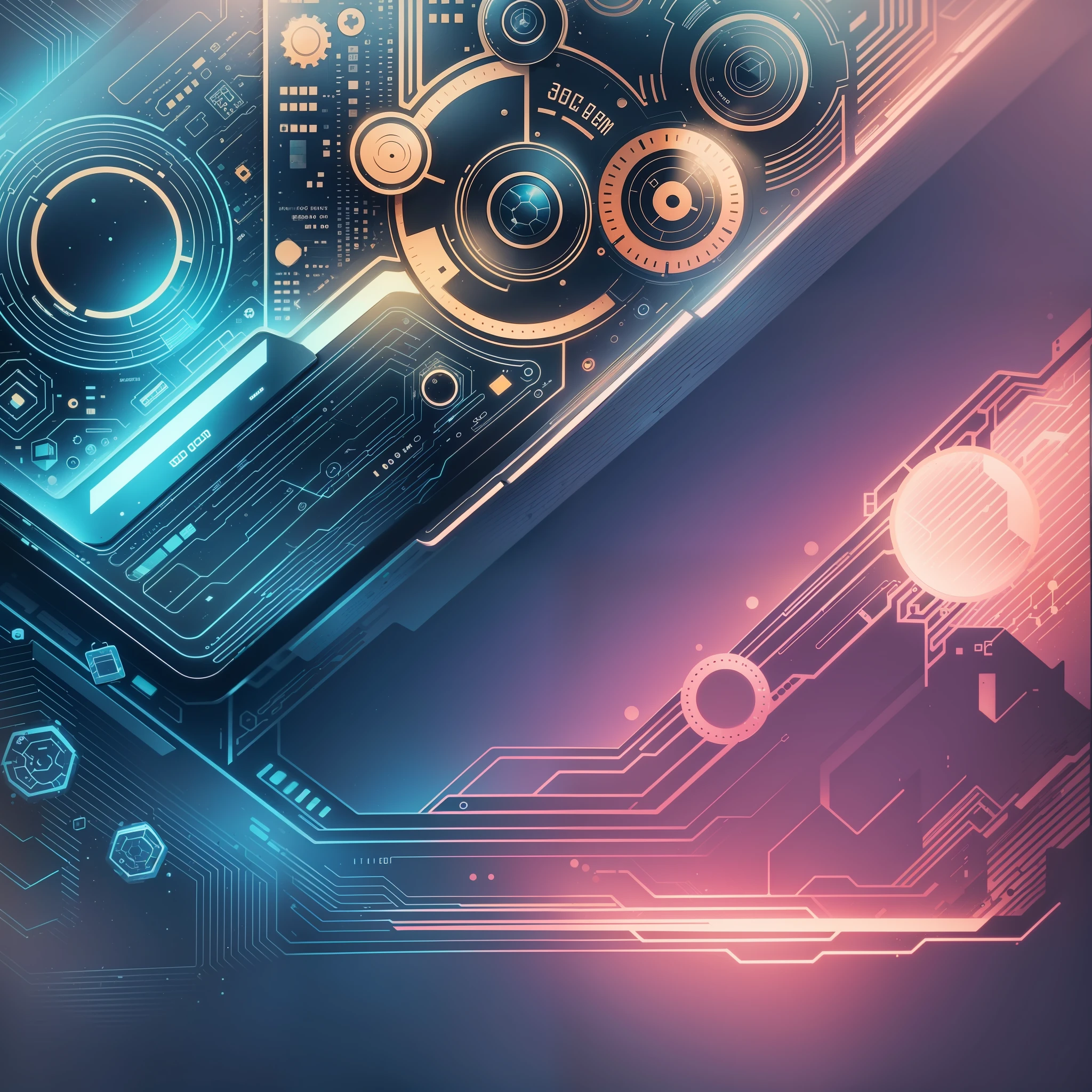 Vectors, technology, electronics, watercolor, 4k, art, futuristic, e-book, wallpaper --auto --s2
