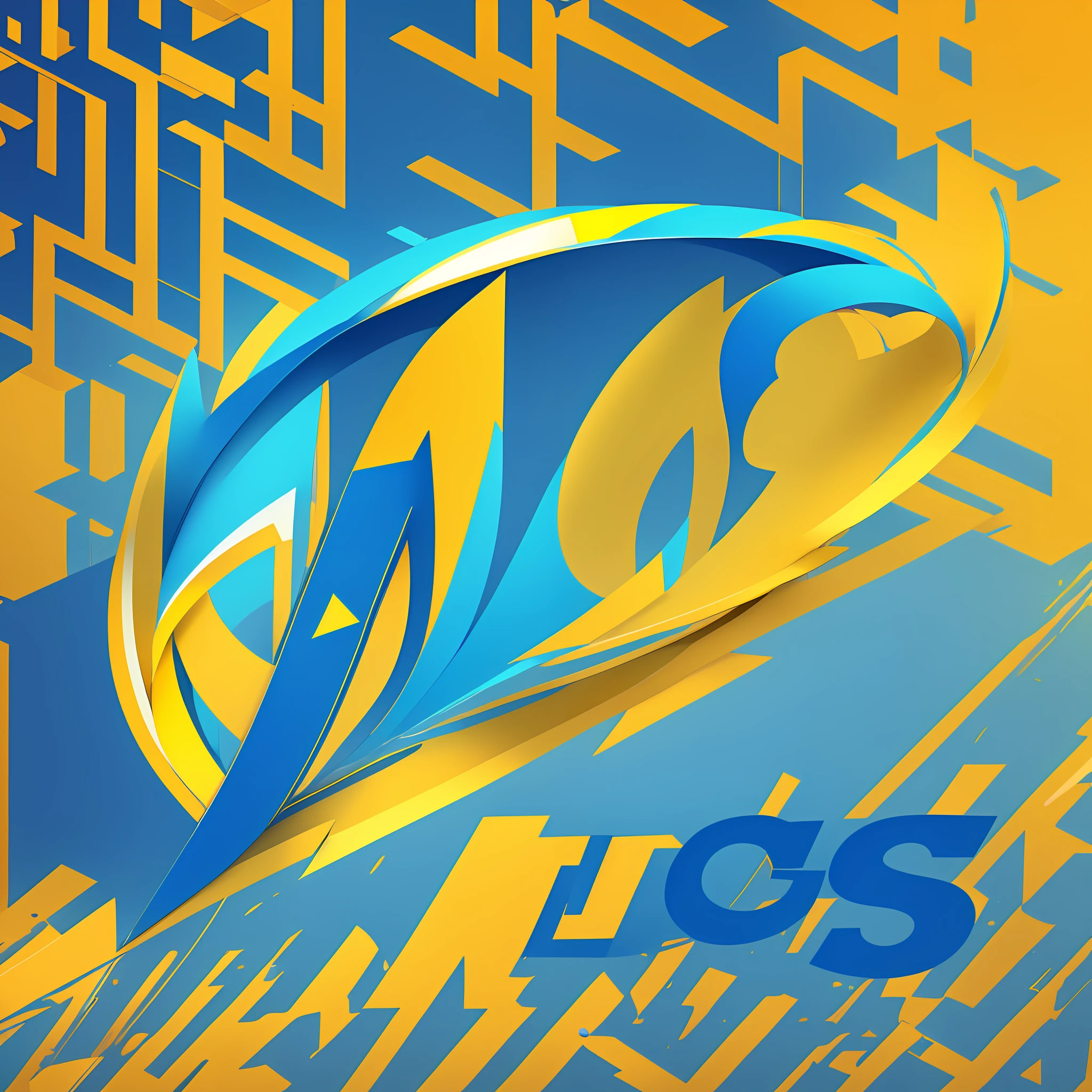 create a logo for a system called "HEALTH ACS". the Logo must contain the colors blue and yellow --auto --s2