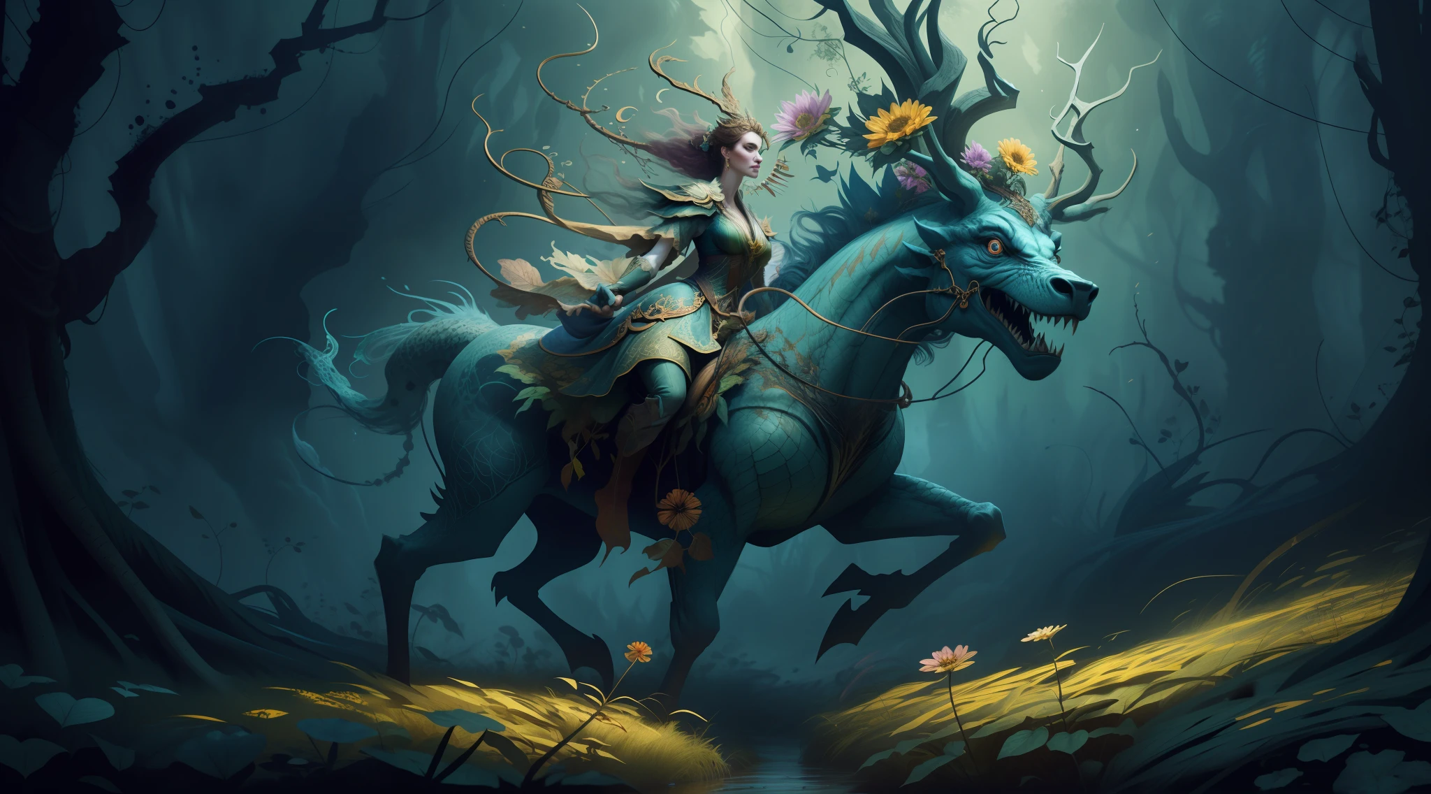 Dark, blend, background