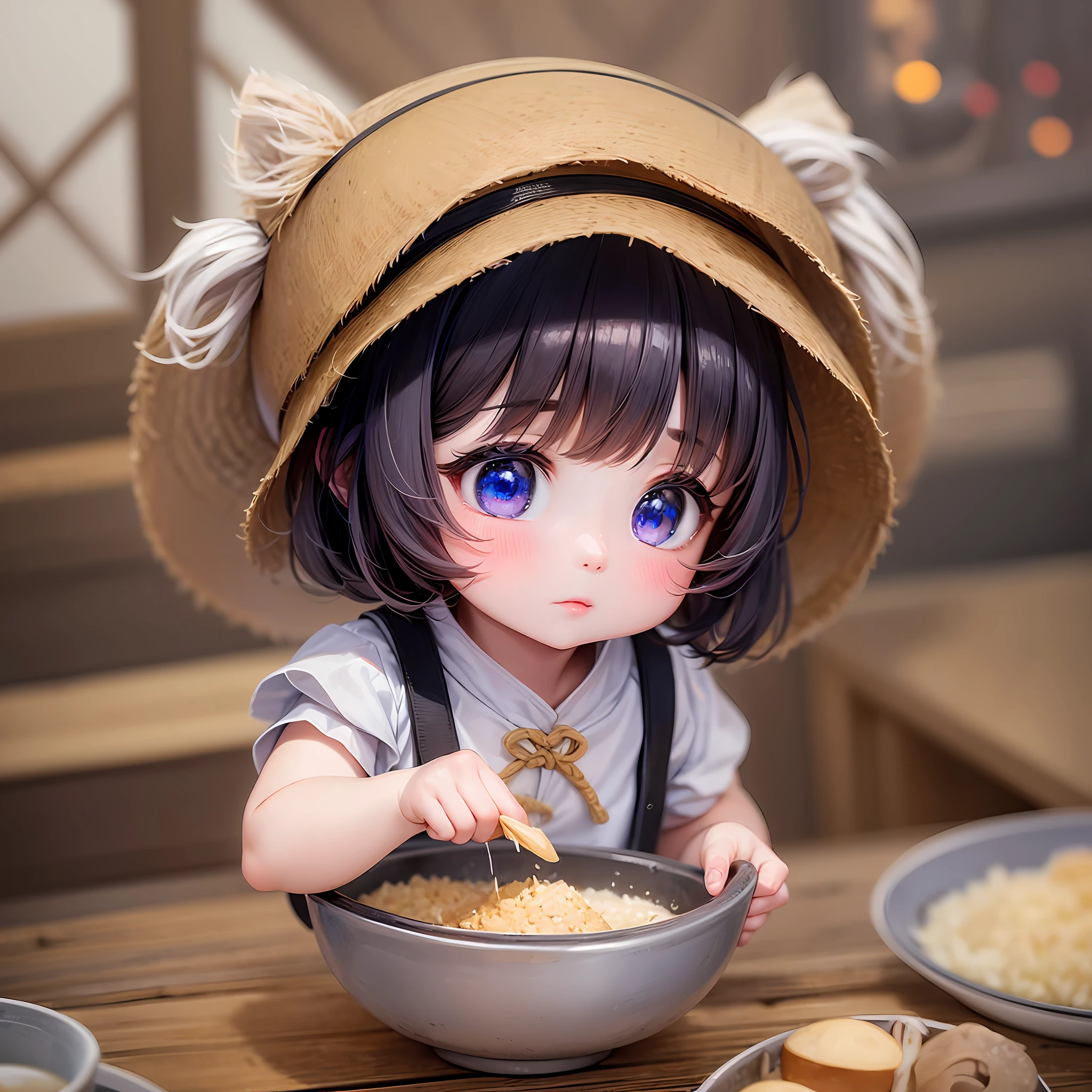 a on a rice dumpling,dragon boat festival,close-up,little adorable triangle rice dumpling graphics,ilm photography,highly detailed,best quality,ultra-fine painting,vivid colors,depth of field,8K --ar 3:4 --niji 5 --auto --s2