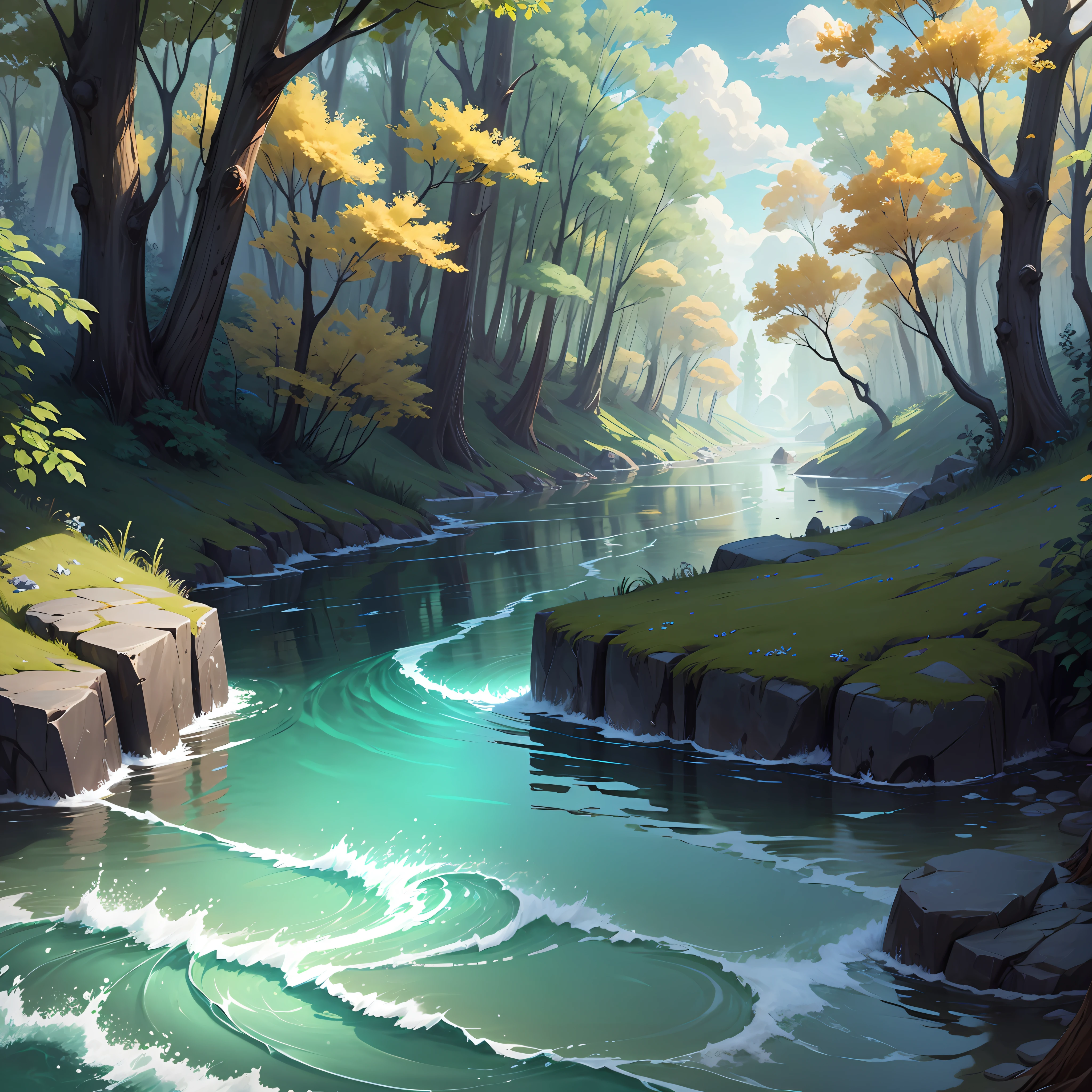 seamless stylized water, game water texture --auto --s2