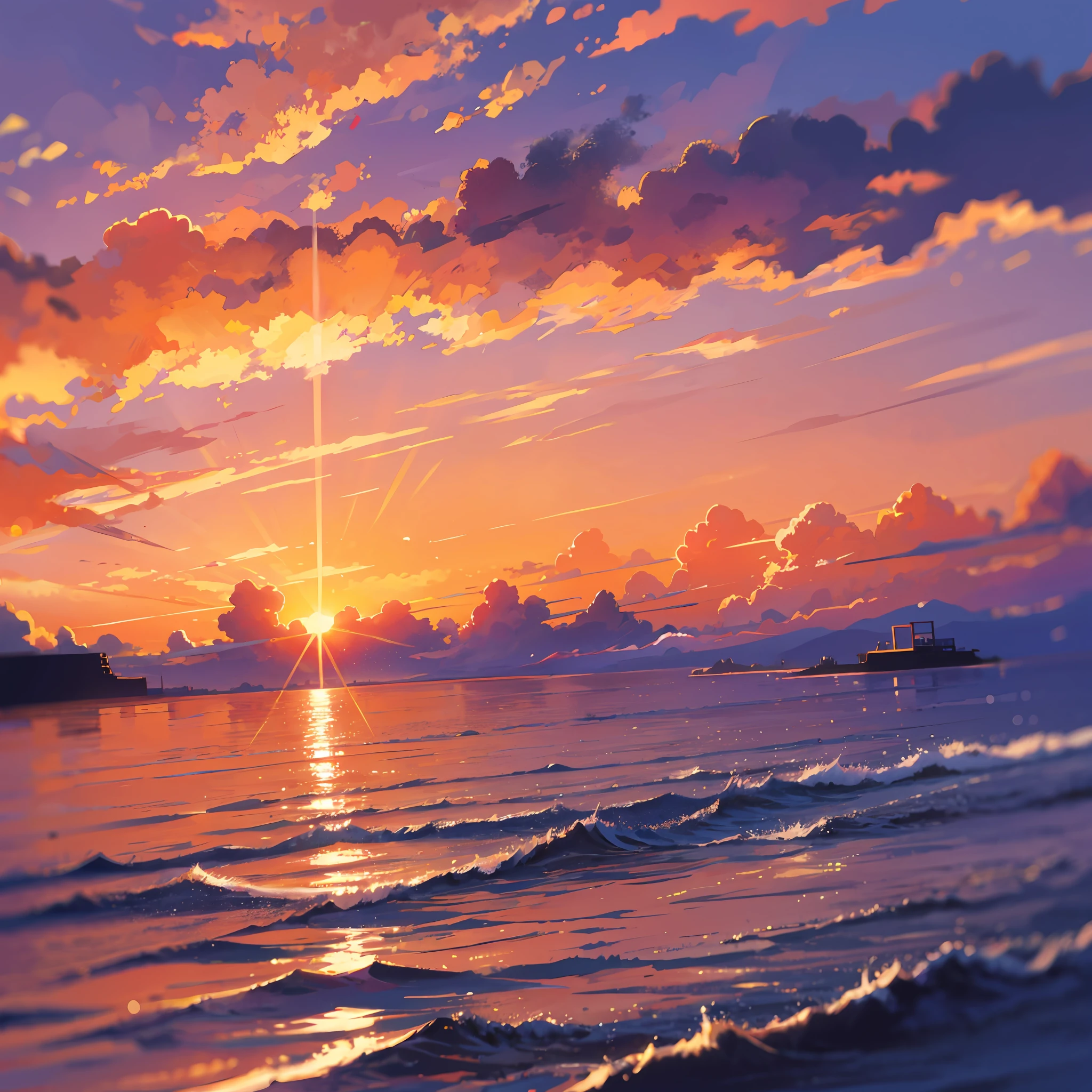 sunrise orange horizon --auto --s2
