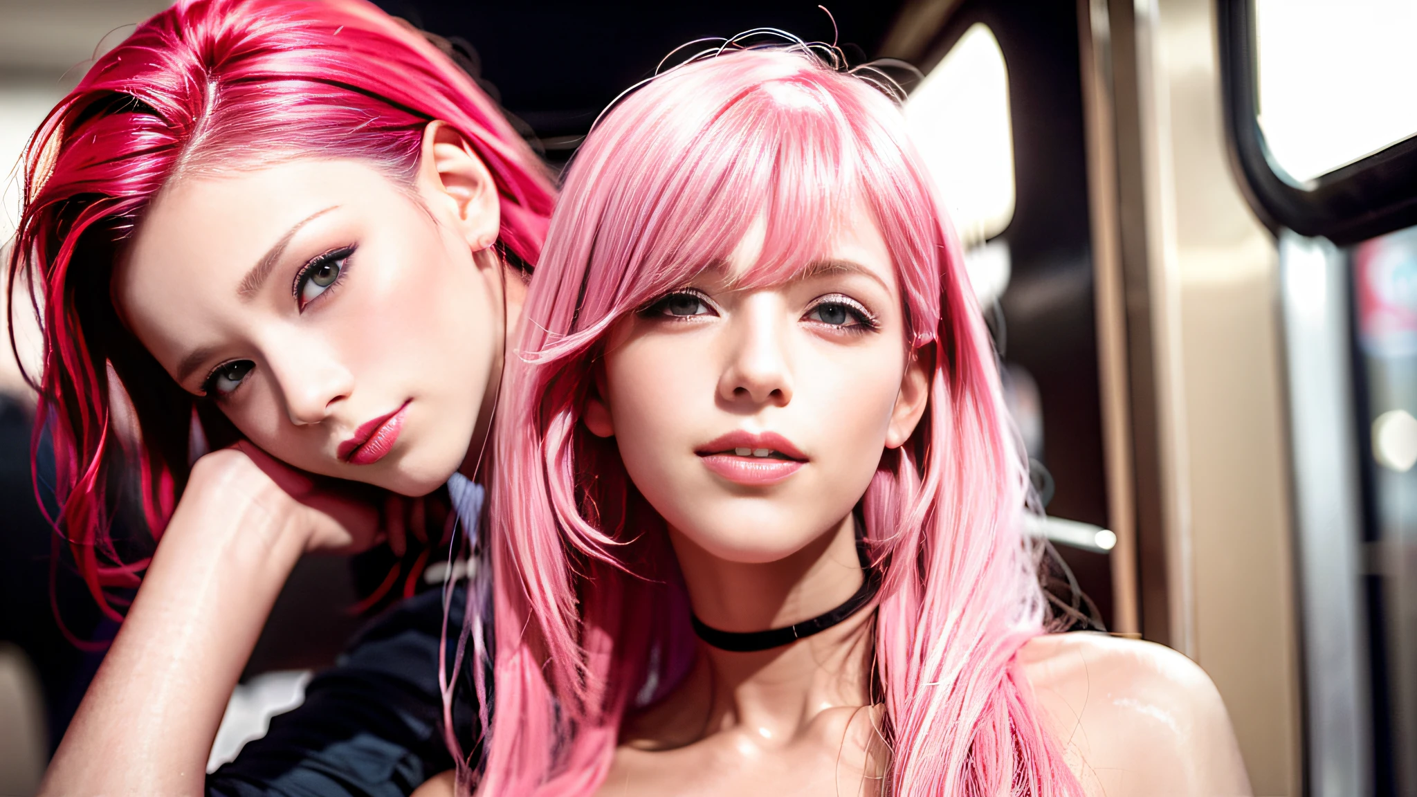 metro I hair pink lingerie pink very sexy beautiful and very feminine