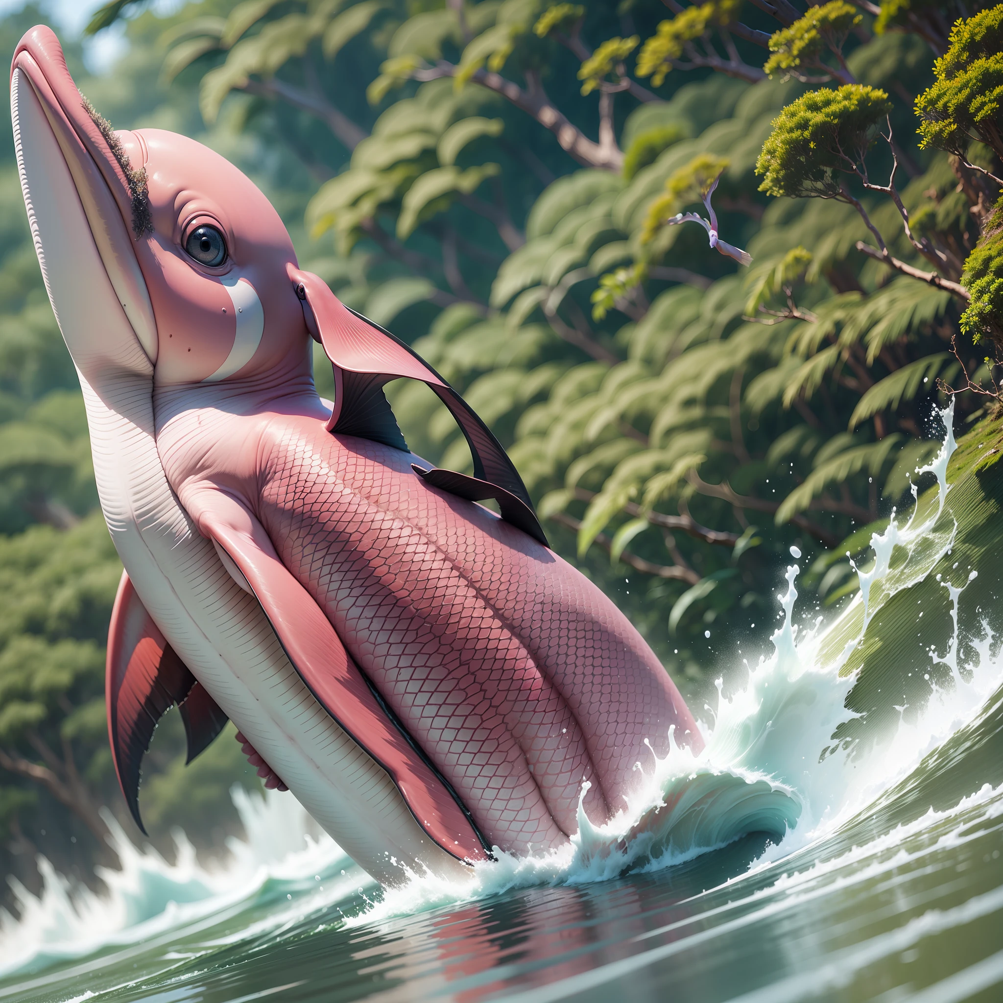 pink porpoise amazon river brazil --auto --s2