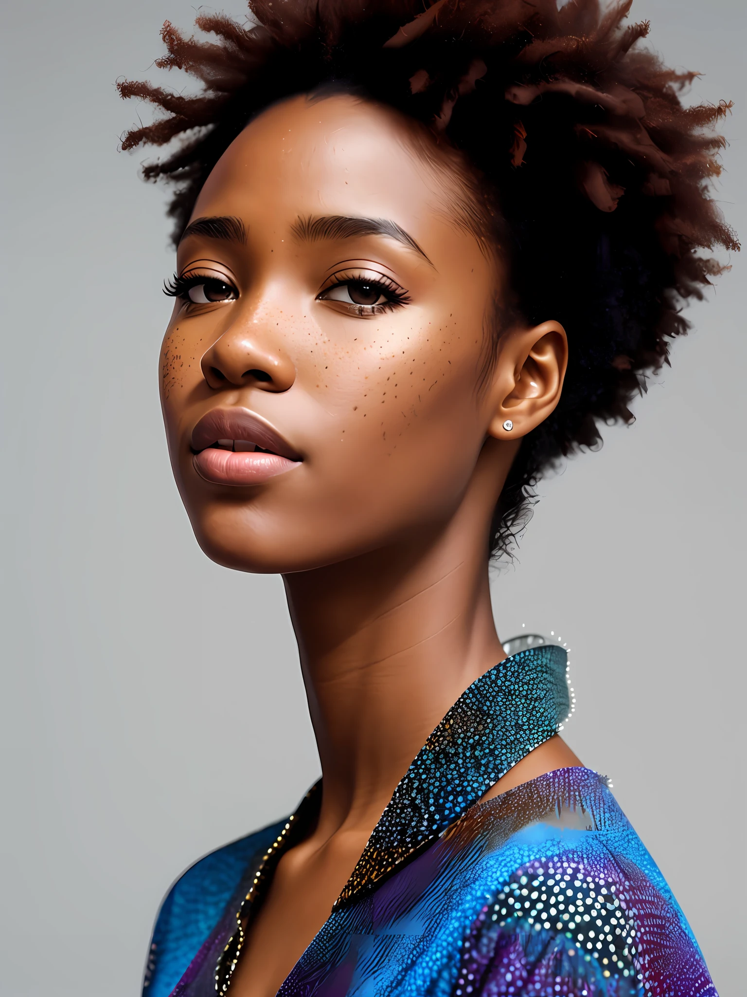 african woman, short dress, posing, ultradetailed, HD, 8K, highlights, good lighting, ((art by Emmanuelle Moureaux and (Wangechi Mutu:1.1))), , small freckles, nostalgia, high detail professional photography, detailed skin, textured skin, skin pores, skin details, ((detailed pupils)), high details, photorealistic, sharp focus, nikon d7500 24mm, f/1.4, ISO 100, 1/1600s, UHD 64k, RAW, unedited photo , depth of field, bokeh , dramatic
