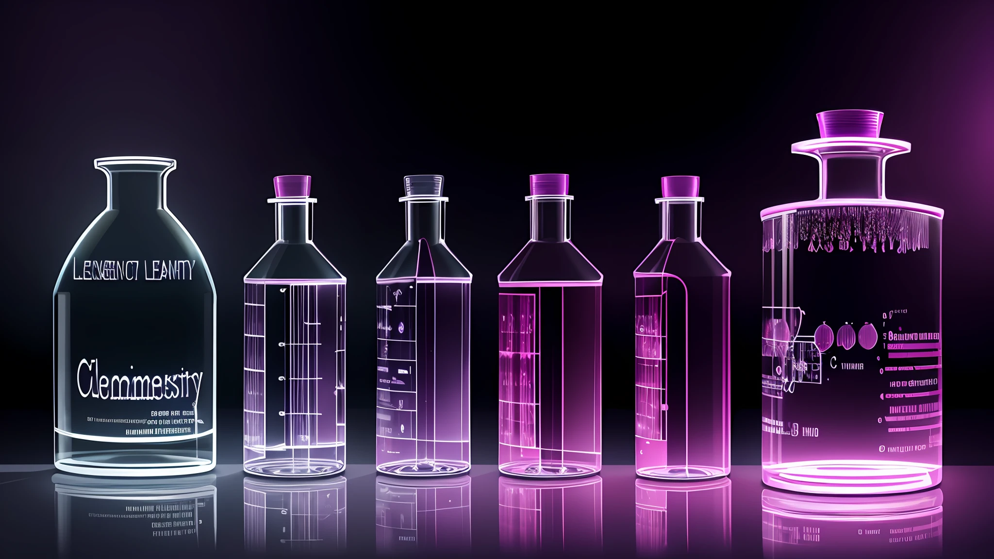 legendary chemistry lab, aesthetic, pastel colors, purple, pink, grey, night sky, chiaroscuro, vector art,