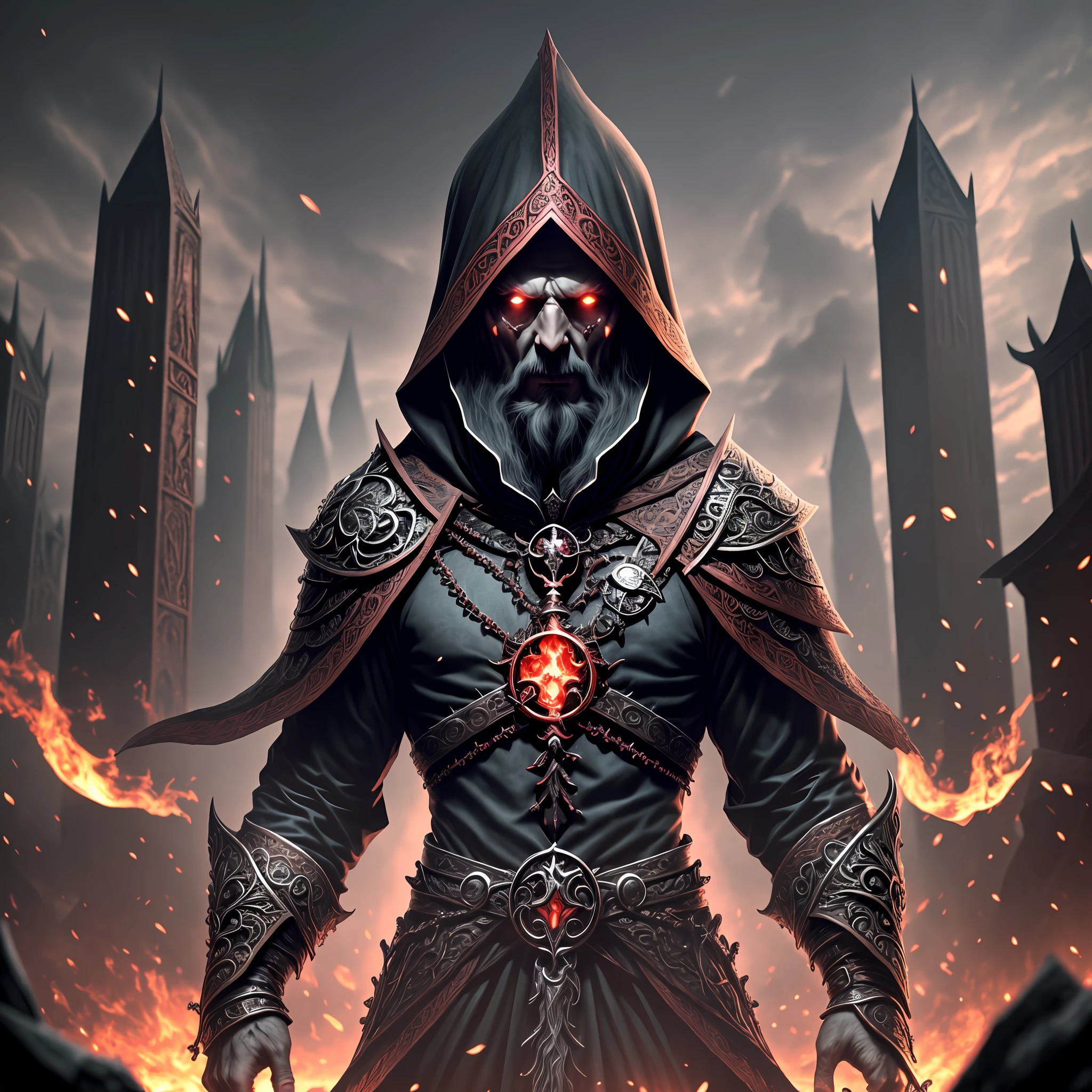(extremely detailed 8k wallpaper), a medium shot photo of a fearful necromancer, intricate, high detail, dramatic --auto --s2