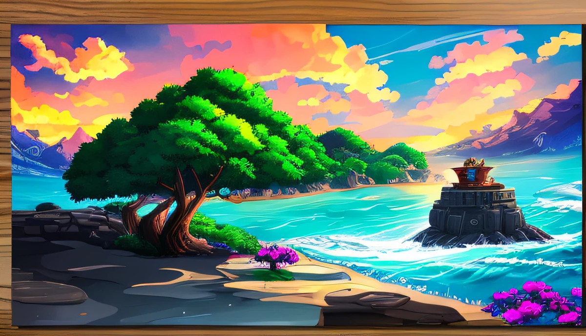 One piece landscape with Luffy featured --auto --s2