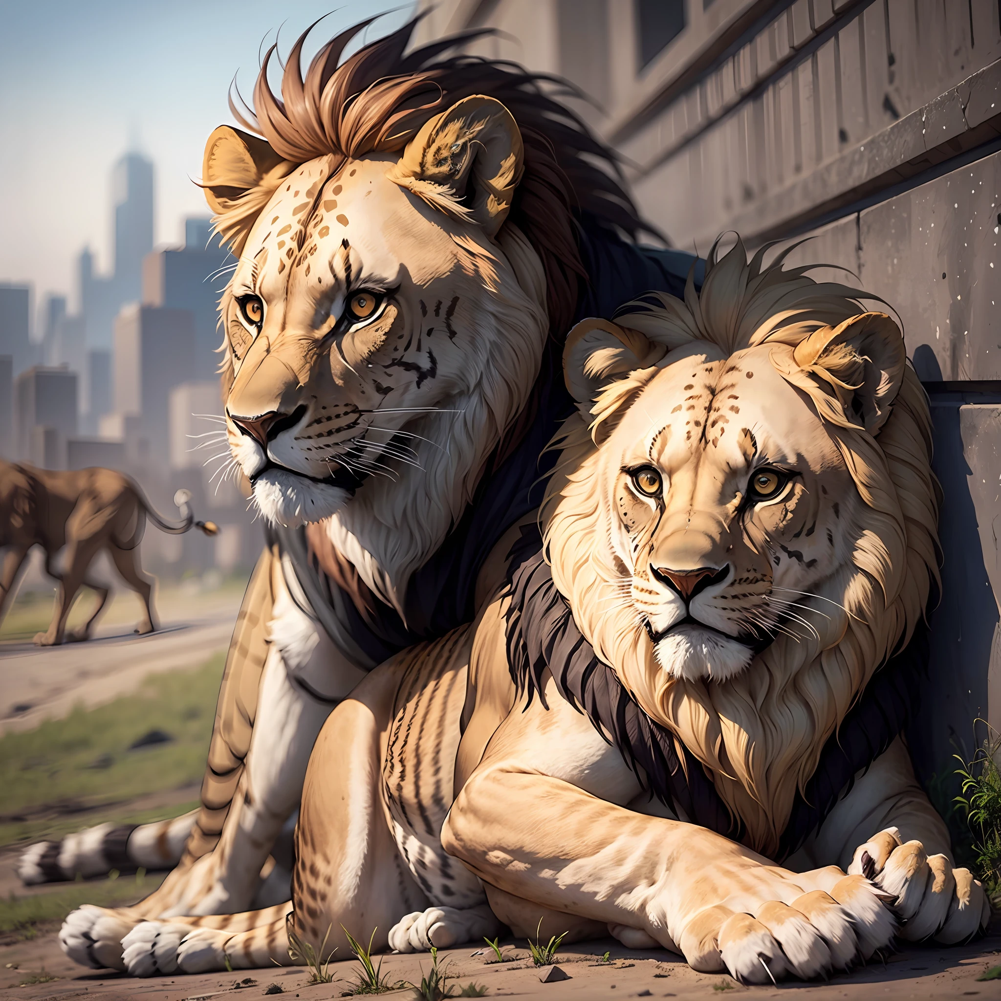 Boy afraid of lions --auto --s2